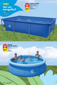 Pré-visualização PISCINA AVENLI, Em PVC e metal 2,58mx1,79mx66cm 26121 941769 válido de 05.05.2026 | Página: 18 | Produtos: Piscina