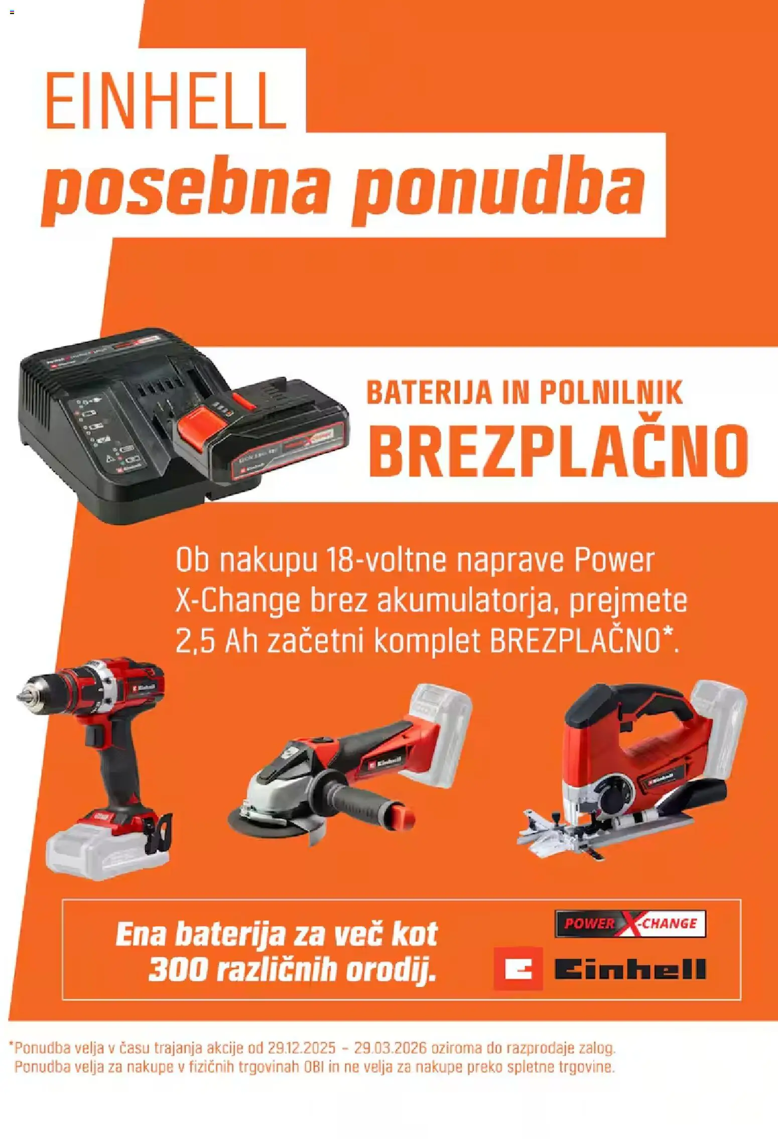Novi OBI katalog ponudbe – veljaven od 03.03.2026 | Stran: 20 | Izdelki: Baterija, Polnilnik