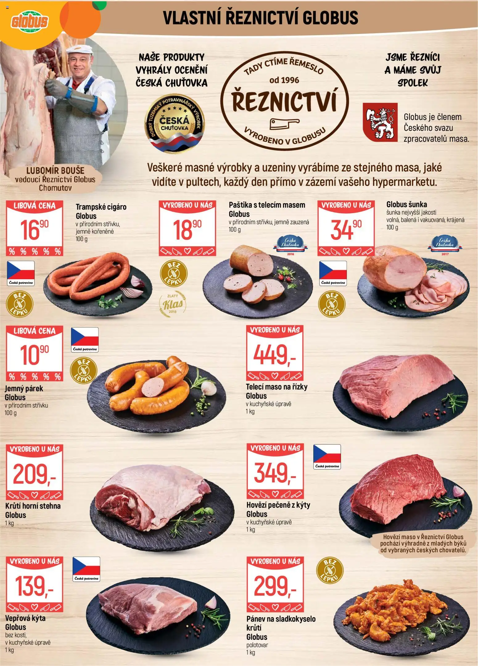 Globus leták - Chomutov od 10.06.2026 | Strana: 3 | Produkty: Pánev, Hovězí maso, Maso, Vepřová Kýta
