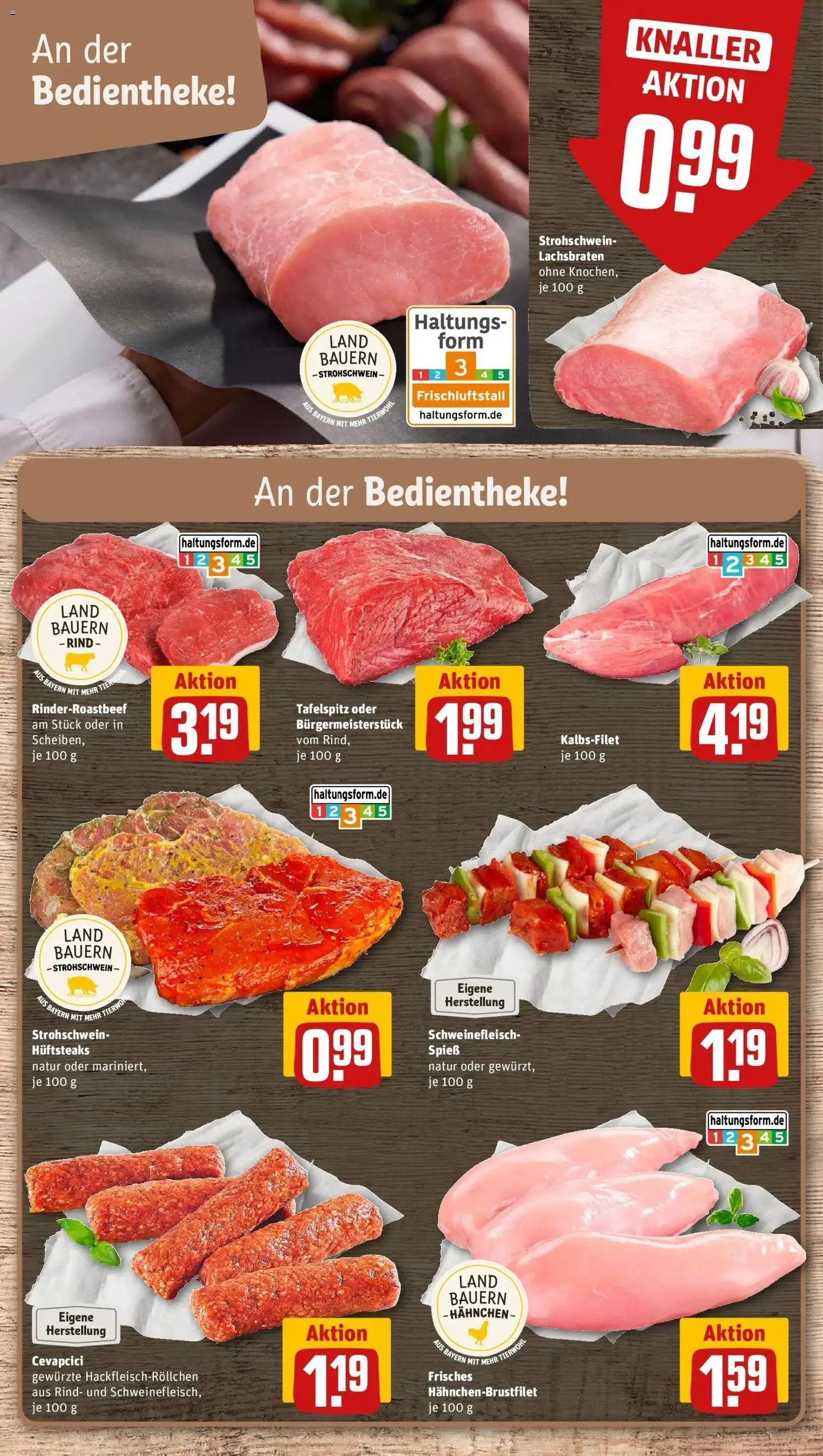 REWE Prospekt ab 24.08.2026 zum Blättern » Angebote | Seite: 8 | Produkte: Tafelspitz, Hahnchen, Cevapcici, Schweinefleisch