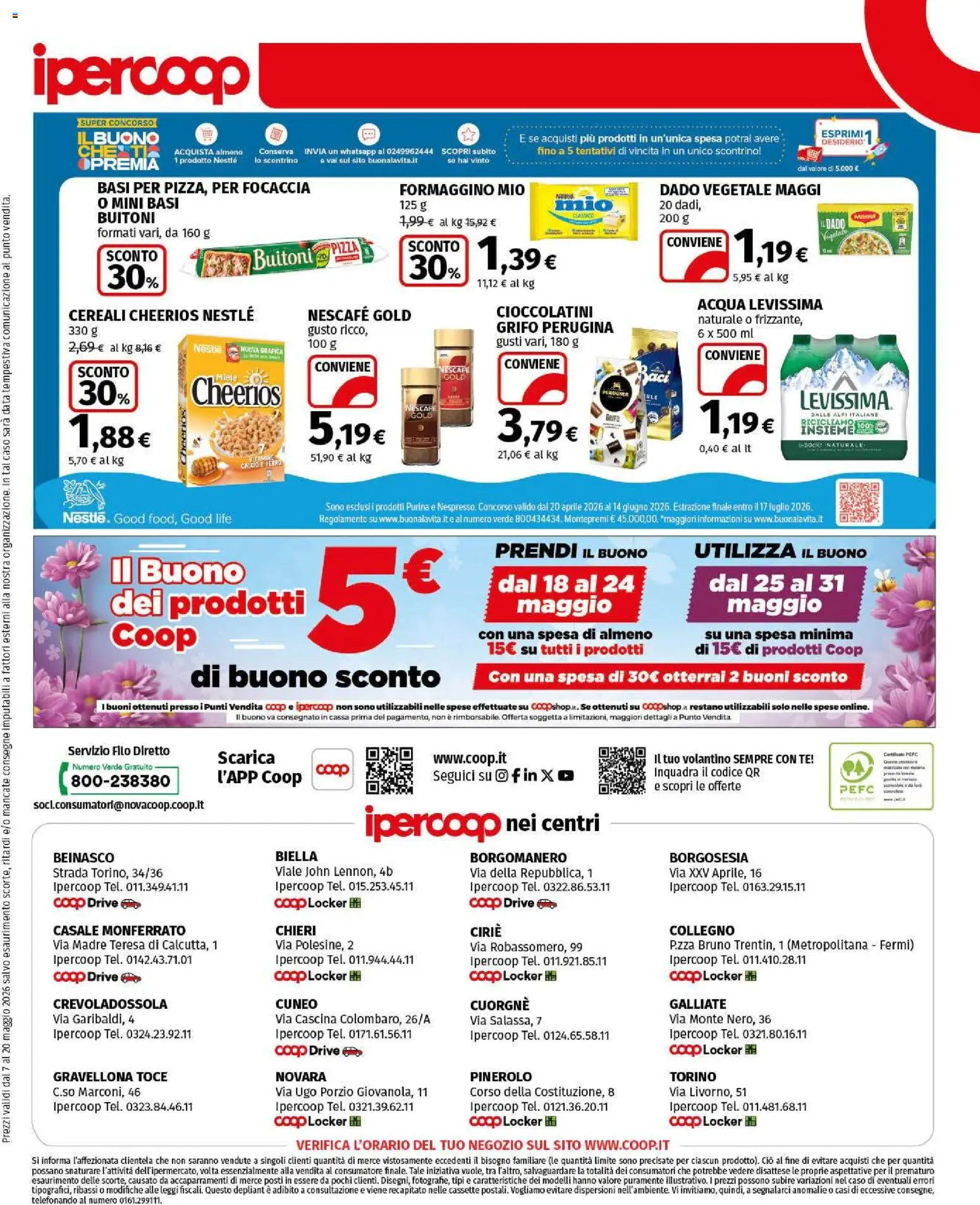 Volantino Ipercoop del 07.05.2026 | Pagina: 33 | Prodotti: Tè, Focaccia, Acqua, Cioccolatini