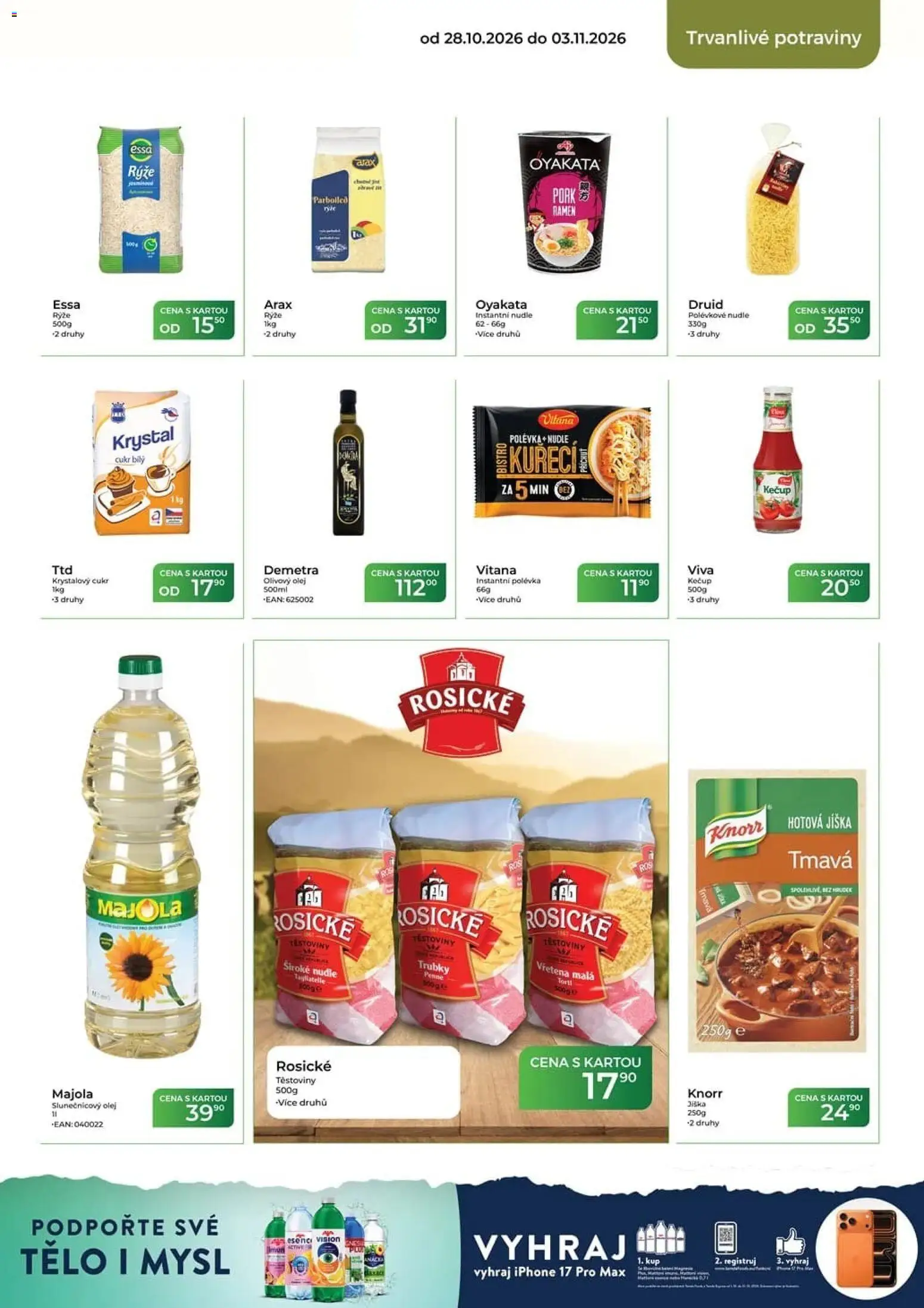 Tamda Foods leták od 28.10.2026 | Strana: 39 | Produkty: Penne, Olivový olej, Iphone, Slunečnicový olej