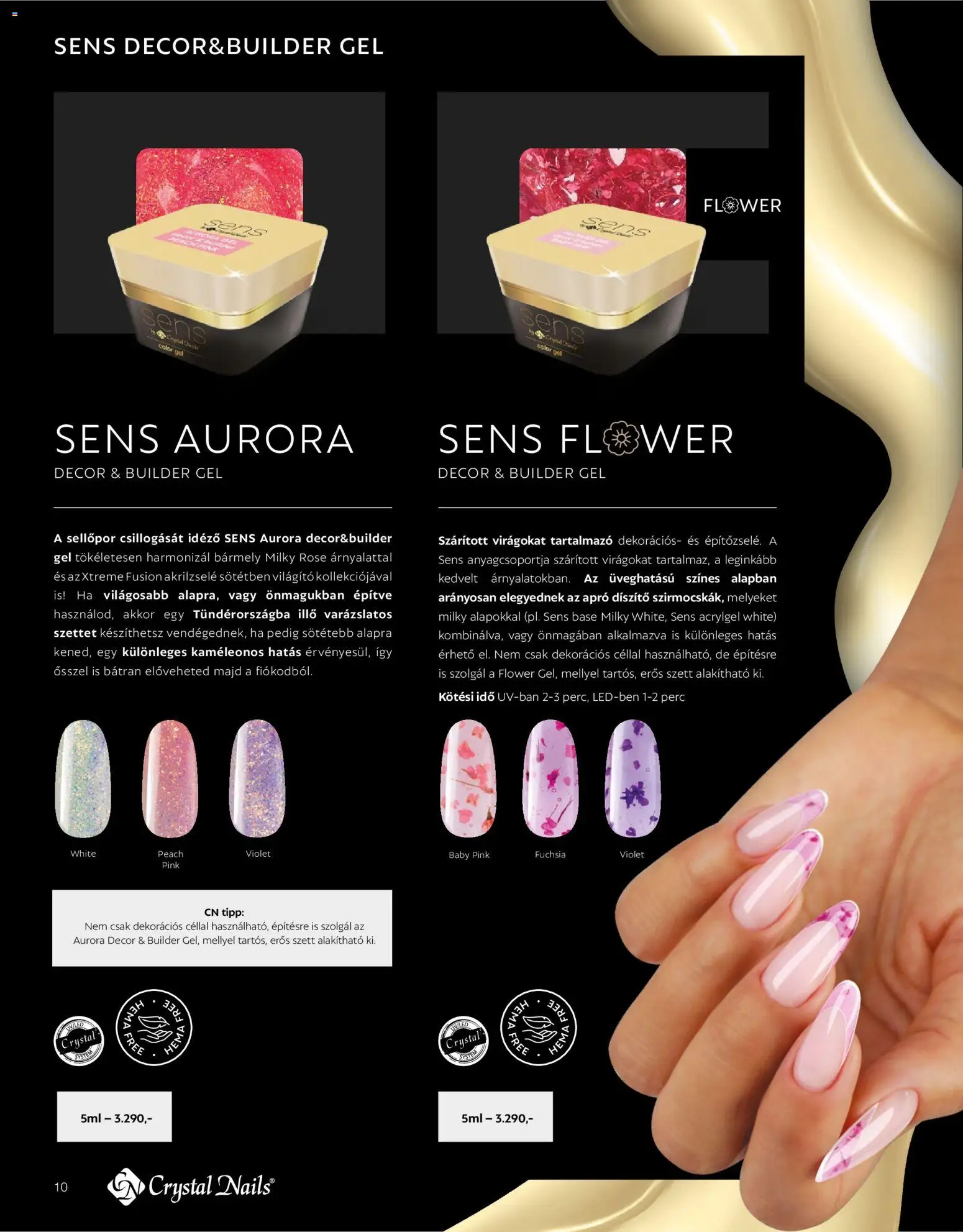 Crystal Nails akciós ujság - amely érvényes a következő dátumtól: 09.03.2026 | Oldal: 10