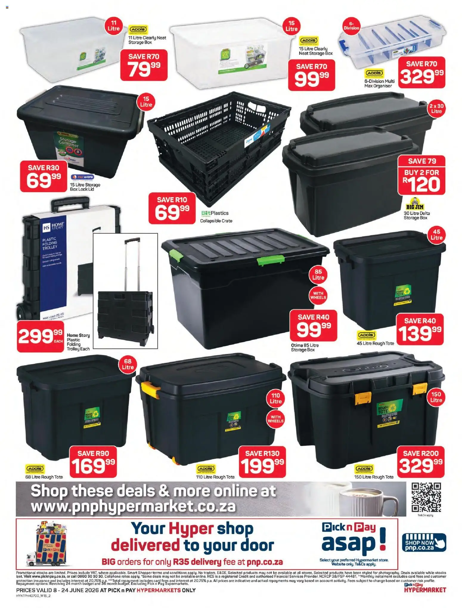 New Pick n Pay catalogue – valid from 08.06.2026 | Page: 2 | Products: Lock, Crate, Box