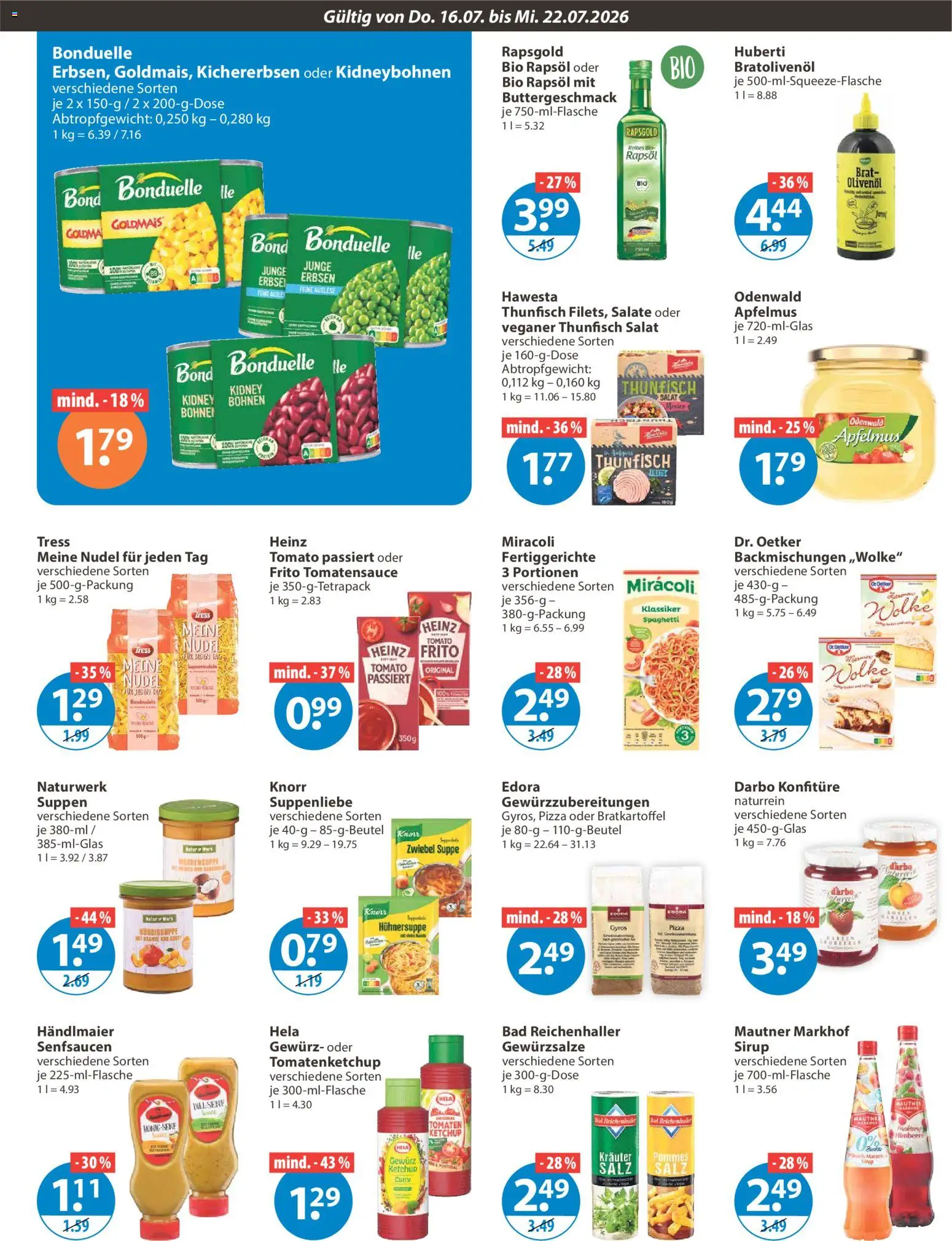 V-Markt Angebote – gültig ab 16.07.2026 | Seite: 7 | Produkte: Pommes, Gyros, Salat, Erbsen