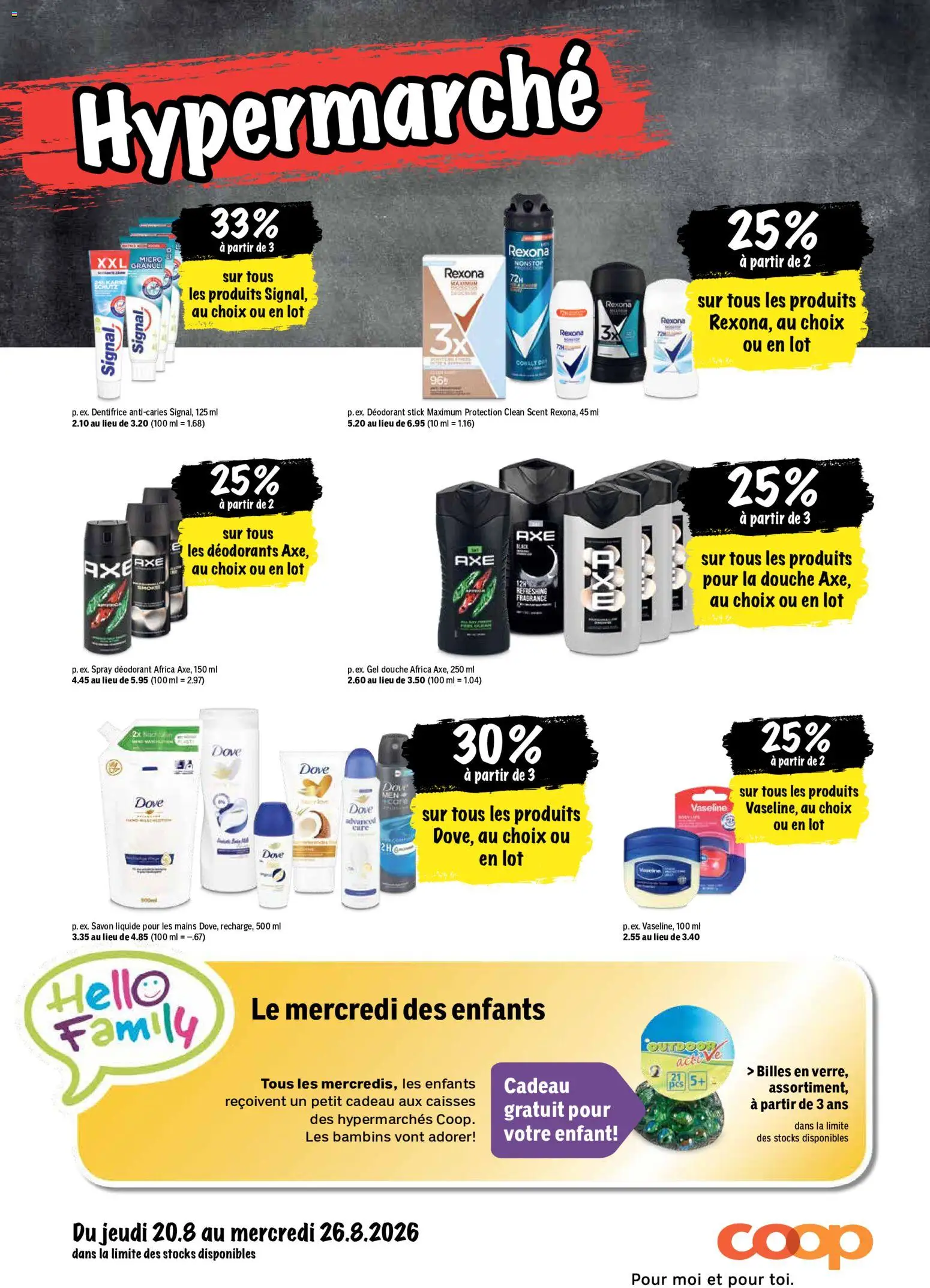 Coop aktionen FR – gültig ab 20.08.2026 | Seite: 28 | Produkte: Deodorant, Shower Gel