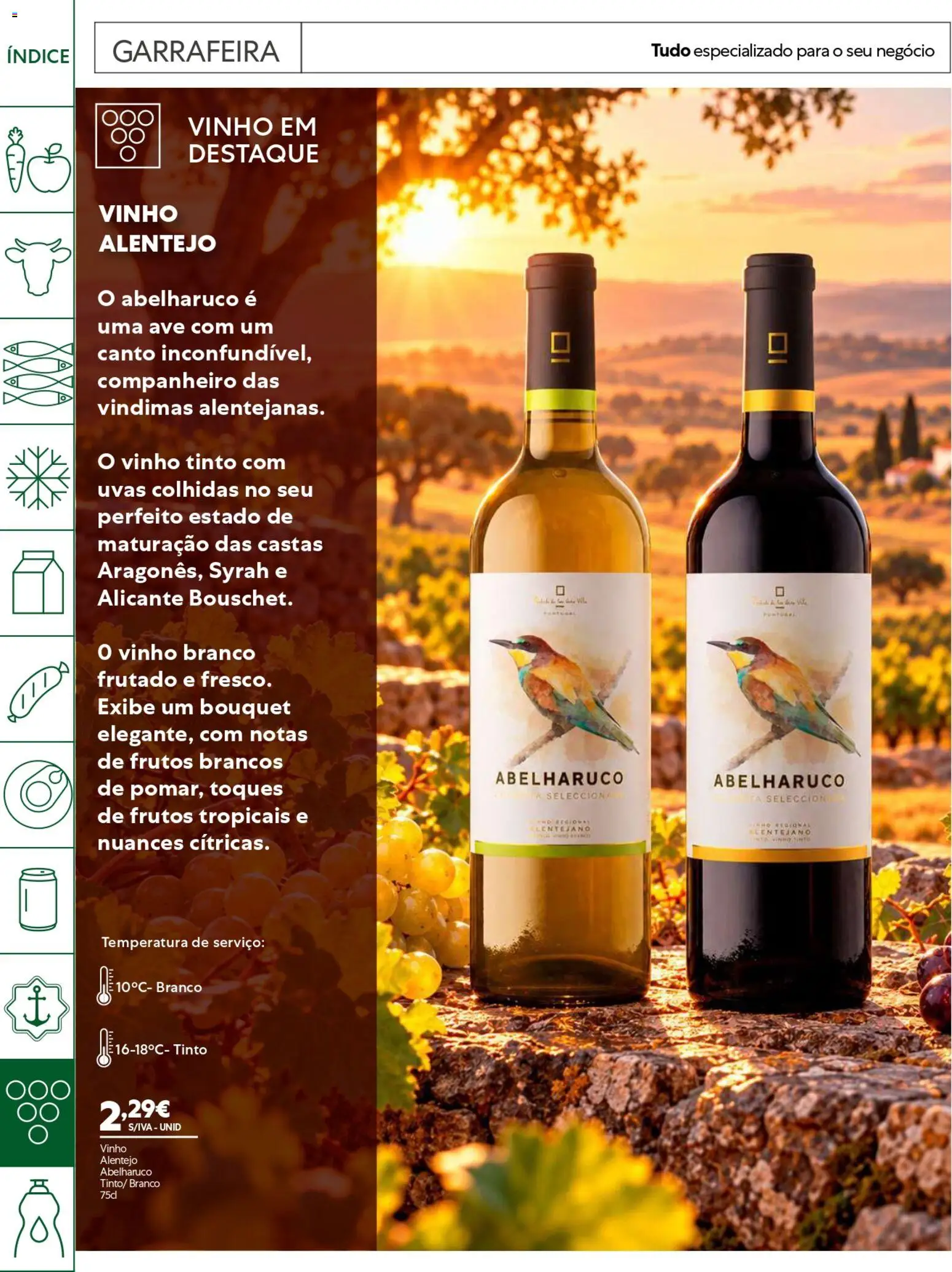 Recheio folheto Horeca │ válido de 20/10/2026 | Página: 22 | Produtos: Vinho branco, Vinho, Uvas, Vinho tinto