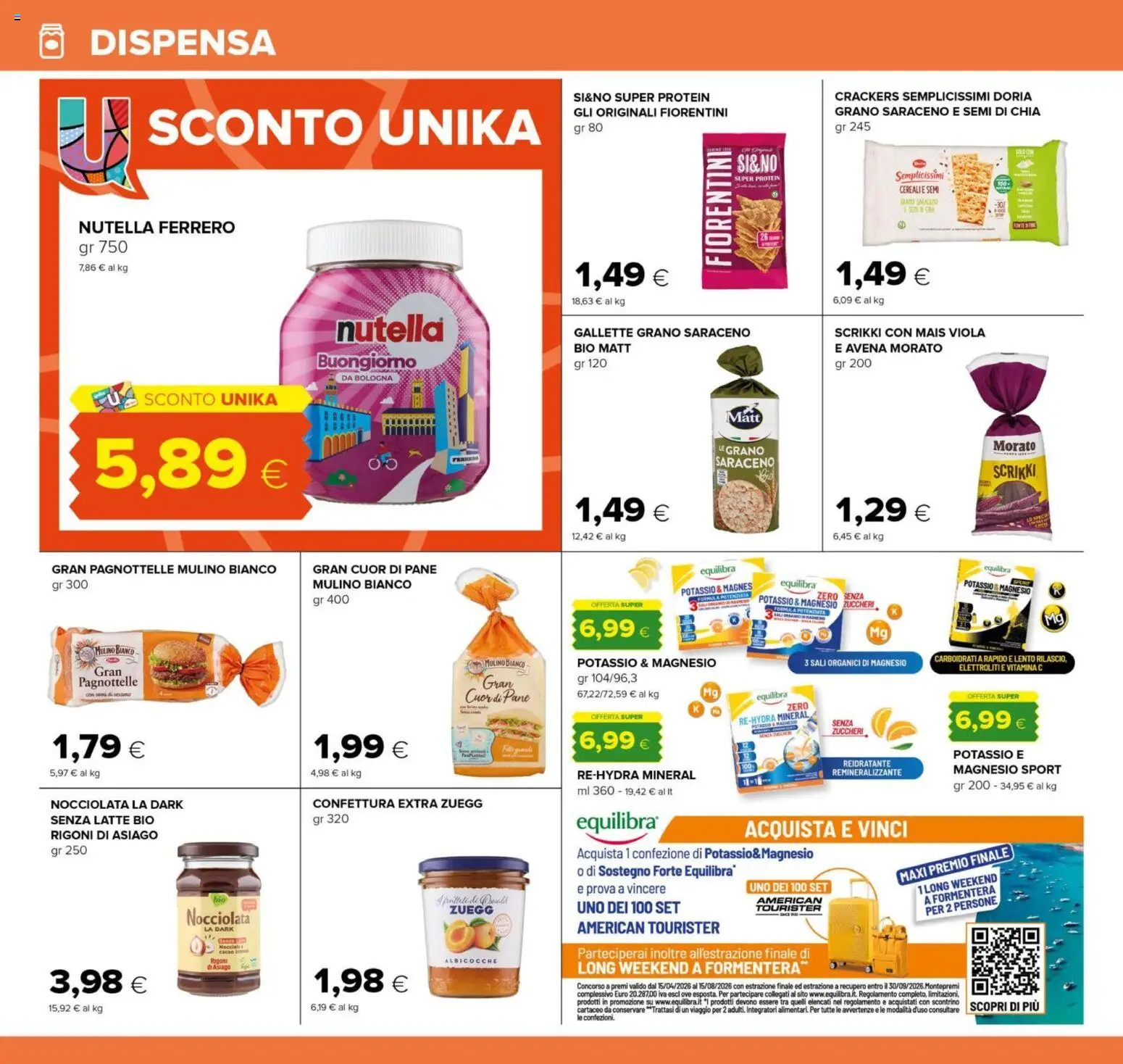 Volantino Oasi del 18.06.2026 | Pagina: 16 | Prodotti: Nutella, Gallette, Mais, Cacao