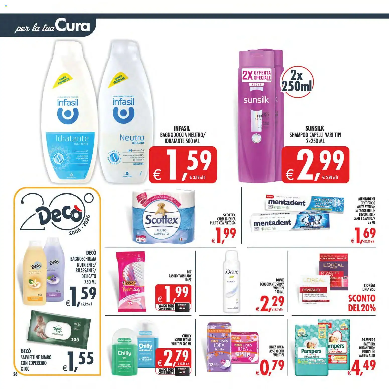 Volantino Decò del 11/08/2026 | Pagina: 33 | Prodotti: Shampoo, Igiene intima, Dentifricio, Coperchio
