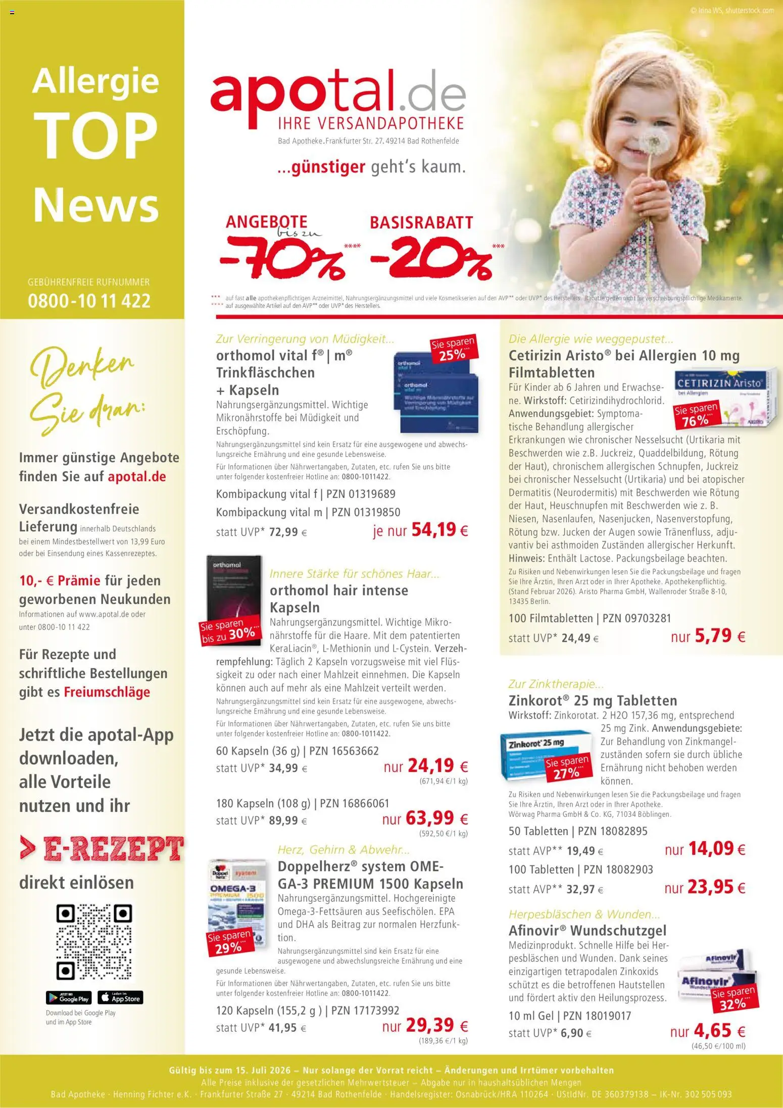 Apotal Prospekt 	 – gültig ab 05.05.2026 | Seite: 1 | Produkte: Bad
