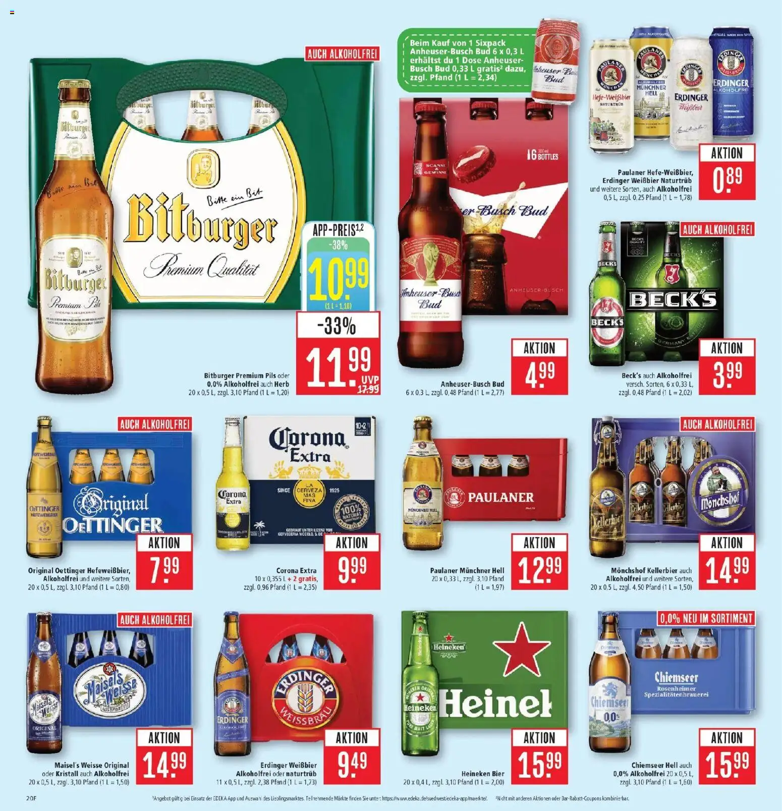 Marktkauf Prospekt Aschaffenburg (ab 24.08.2026) » Angebote online | Seite: 24 | Produkte: Bitburger, Monchshof, Erdinger, Paulaner