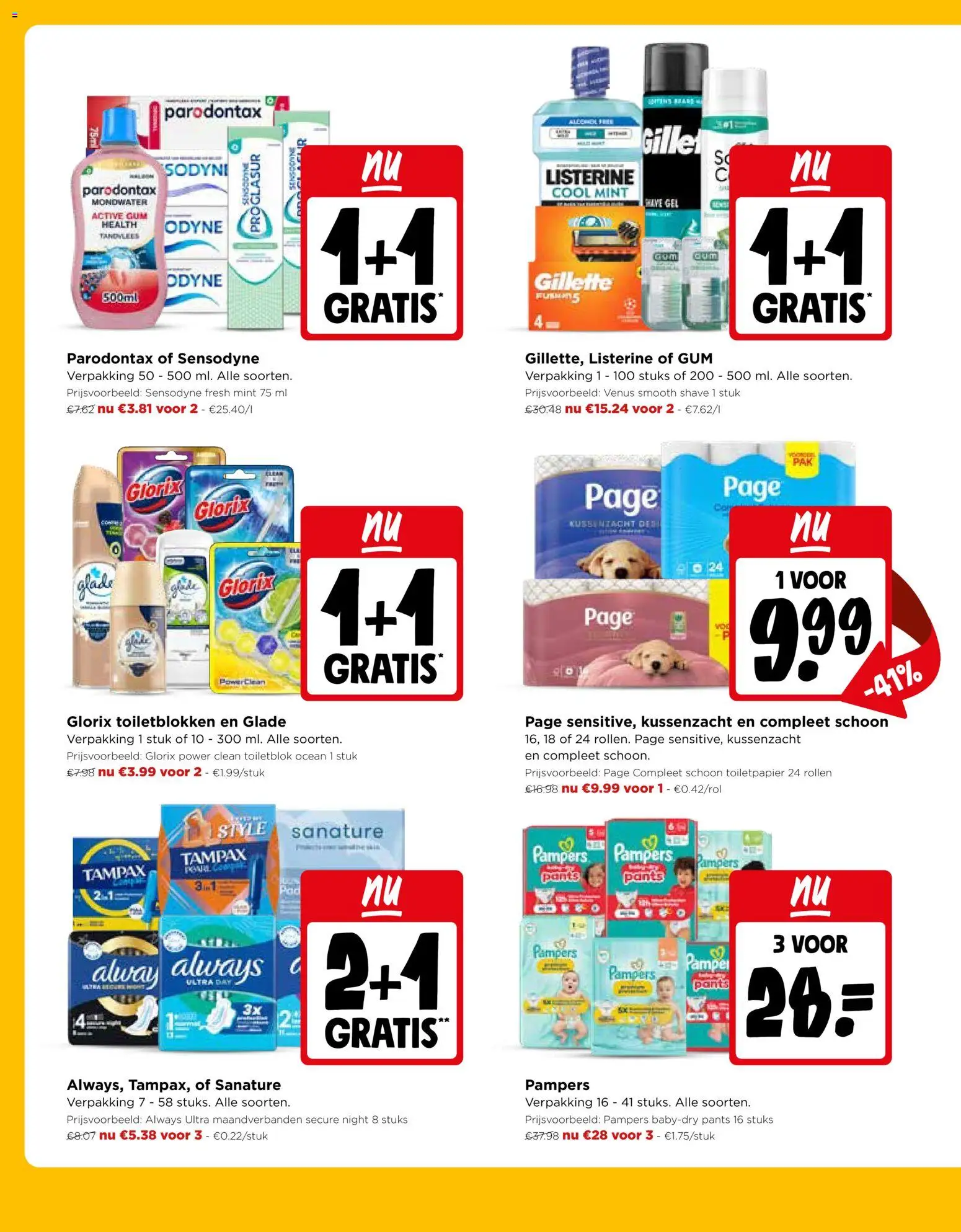 {H1} | Pagina: 16 | Producten: Listerine, Pampers, Gel, Gum