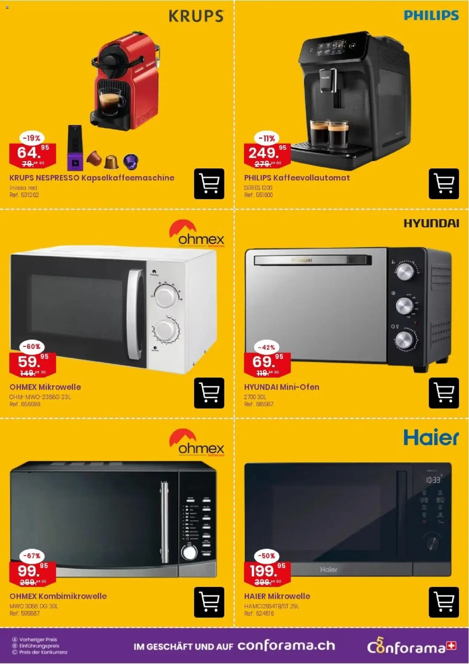 Conforama aktionen E-catalog – gültig ab 07.10.2026 | Seite: 10 | Produkte: Krups, Kaffeevollautomat, Mikrowelle, Philips