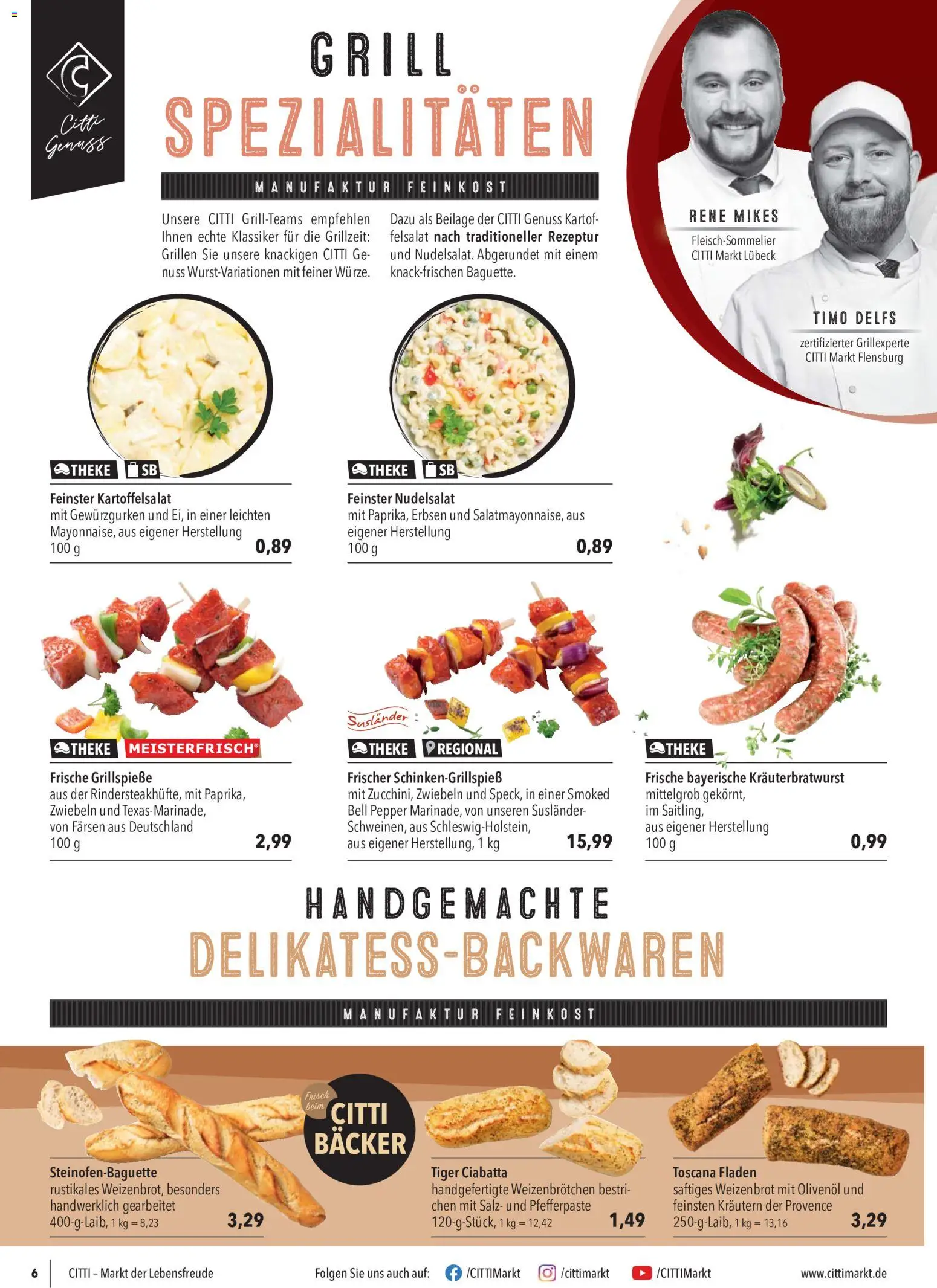 CITTI Markt Prospekt 	 – gültig ab 13.05.2026 | Seite: 6 | Produkte: Theke, Olivenol, Zwiebeln, Salz