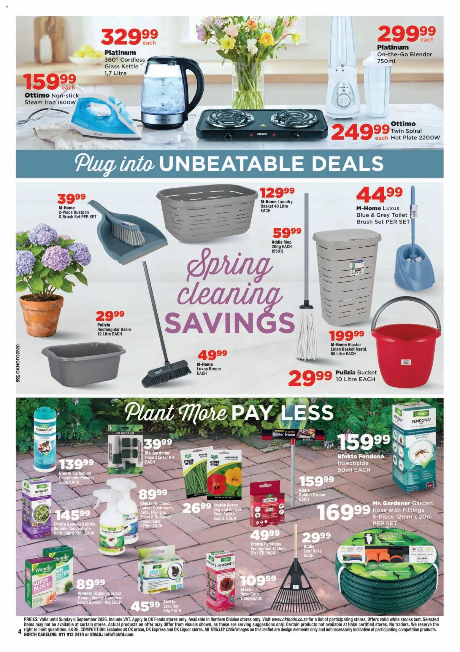 New OK Foods catalogue – valid from 25/08/2026 | Page: 4 | Products: Plate, Kettle, Blender, Powder