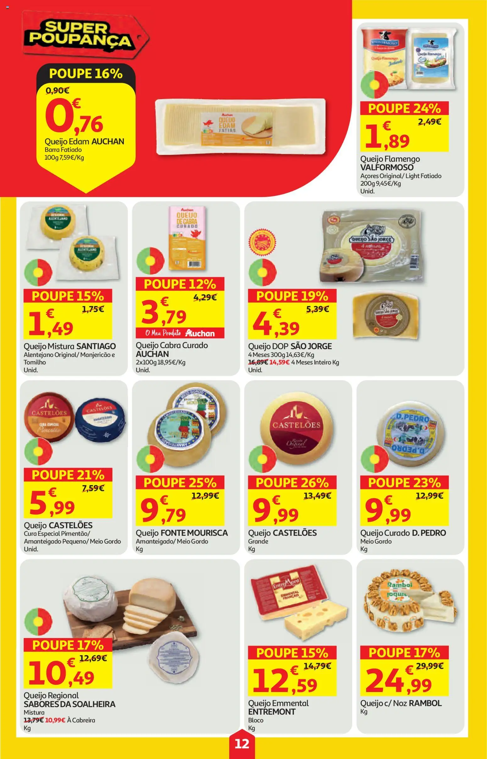 Auchan folheto │ válido de 21.05.2026 | Página: 12 | Produtos: Queijo