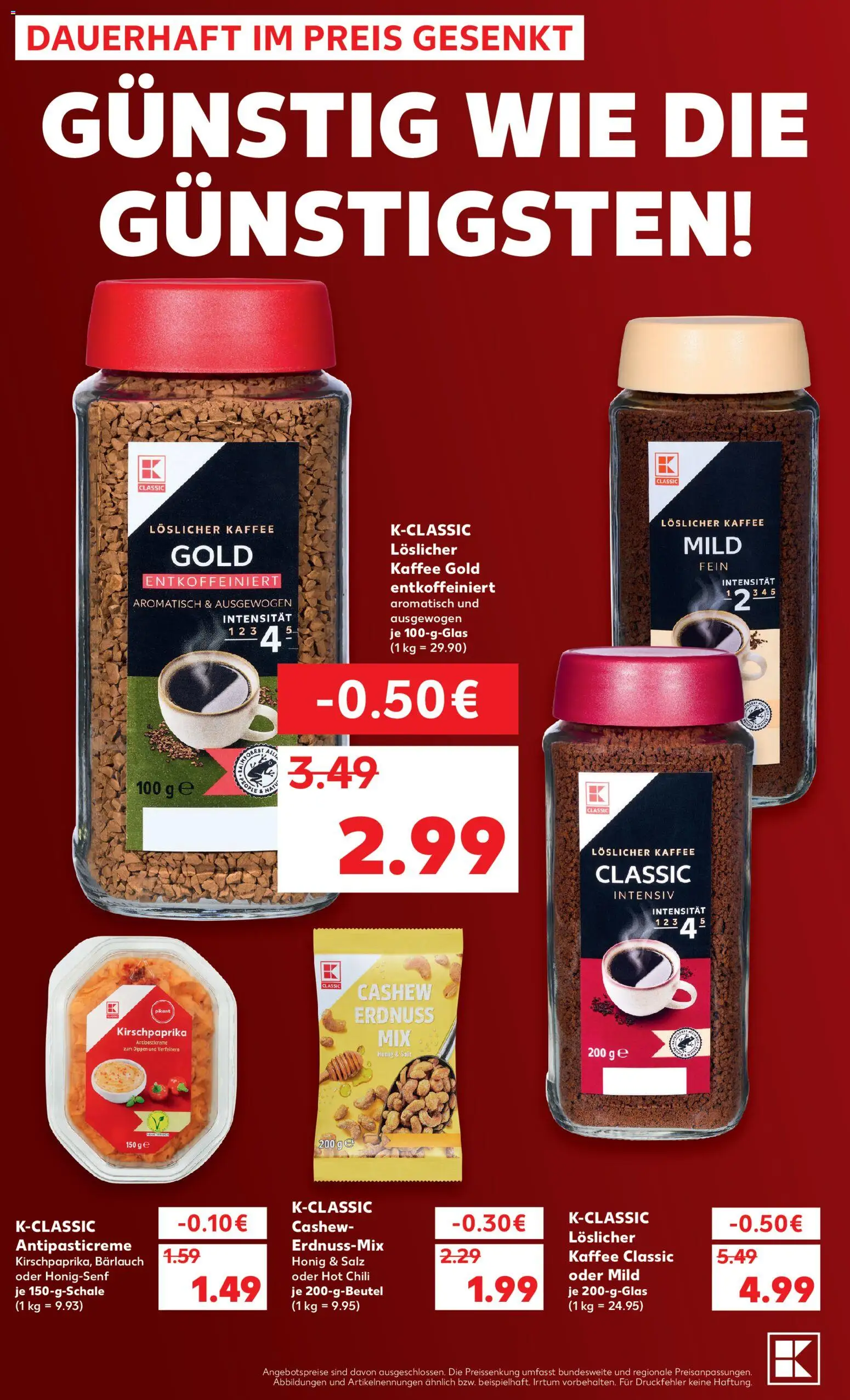 Kaufland Německo leták - Dauerhaft im Preis gesenkt od 01.10.2026 | Strana: 10