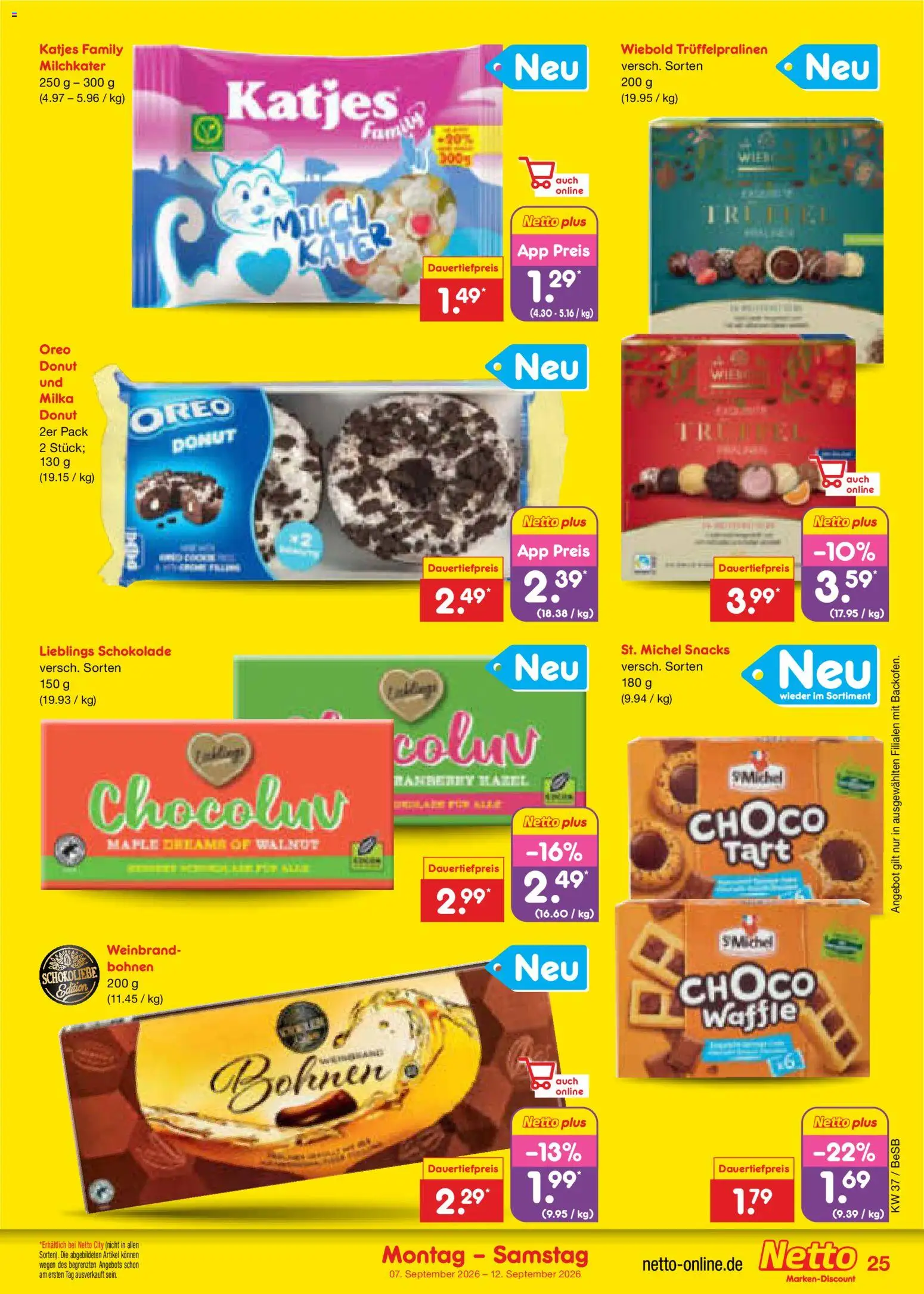Netto Marken-Discount Prospekt – gültig ab 07.09.2026 | Seite: 35 | Produkte: Milch, Schokolade, Katjes, Milka