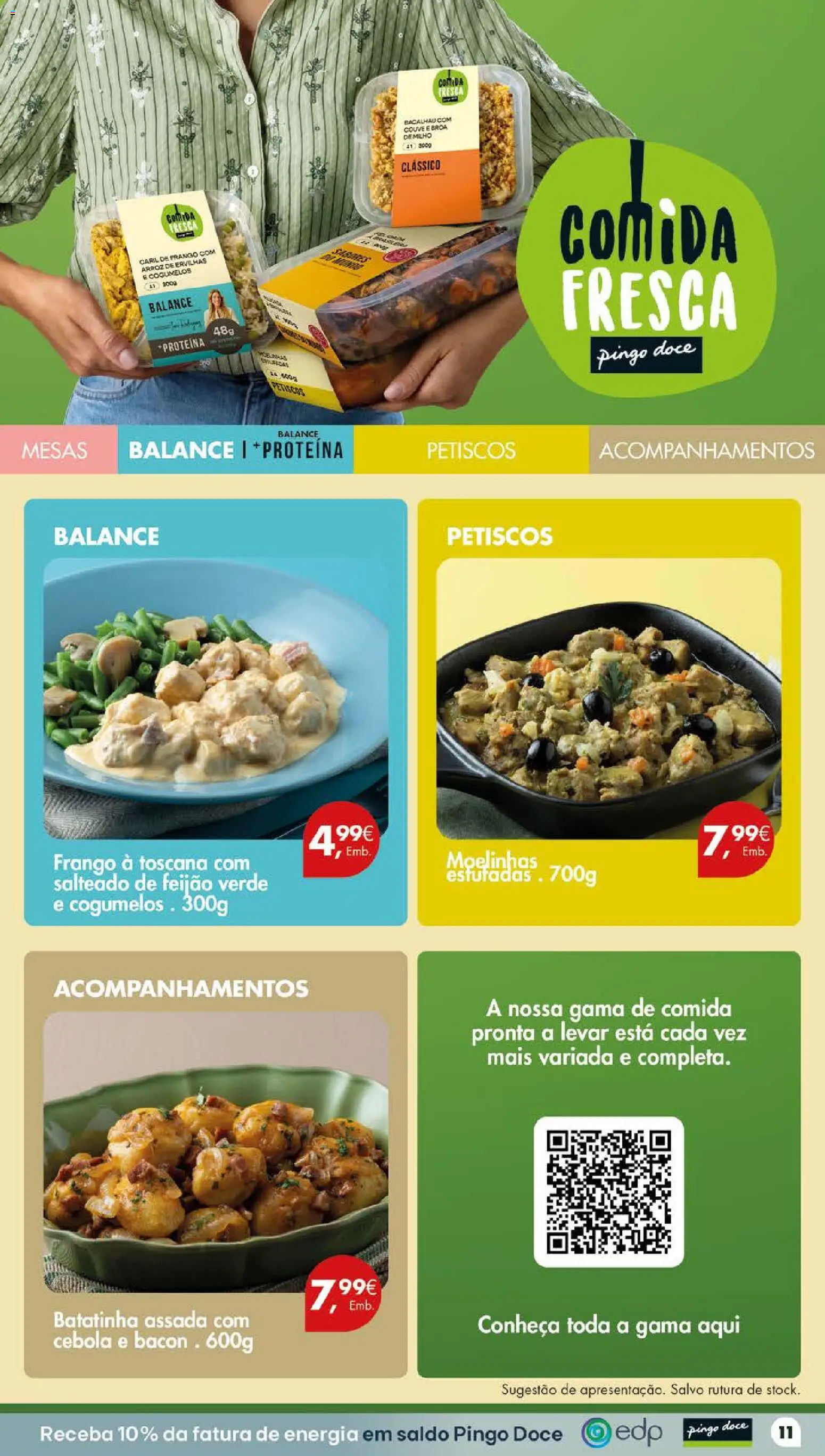Pingo Doce folheto Poupe Este Fim de Semana │ válido de 29/10/2026 | Página: 11 | Produtos: Frango, Cebola, Cogumelos, Feijão