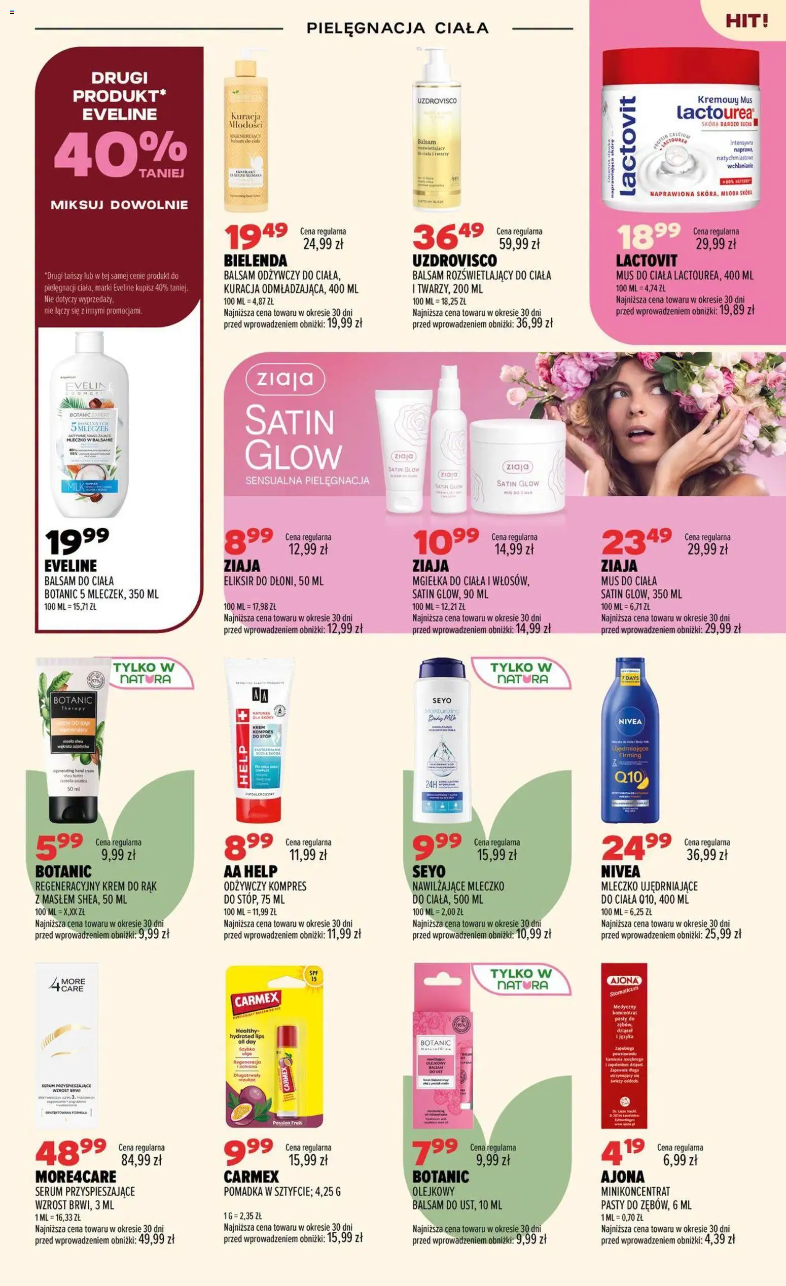 Drogerie Natura gazetka od 06.08.2026 | Strona: 13 | Produkty: Pomadka, Body, Krem do rąk, Krem