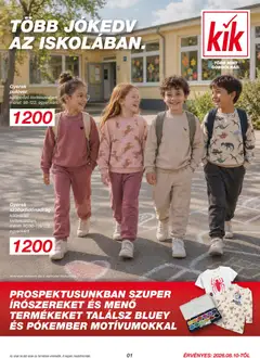 Kik akciós újság - amely érvényes a következő dátumtól: 2026.08.10.