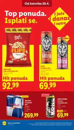 RED BULL Energetsko piće, Multipak 2 x 0,25 l - pregled Lidl kataloga - važi od 30.04.2026 | Strana: 38
