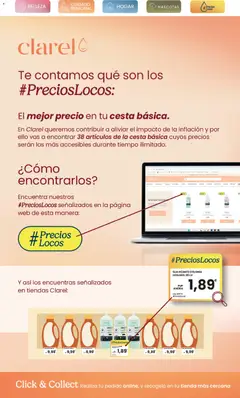 Vista previa Clarel - folleto válido desde el 30/09/2026 | Página: 12 | Productos: Maquillaje, Colonia, Suavizante, Cesta
