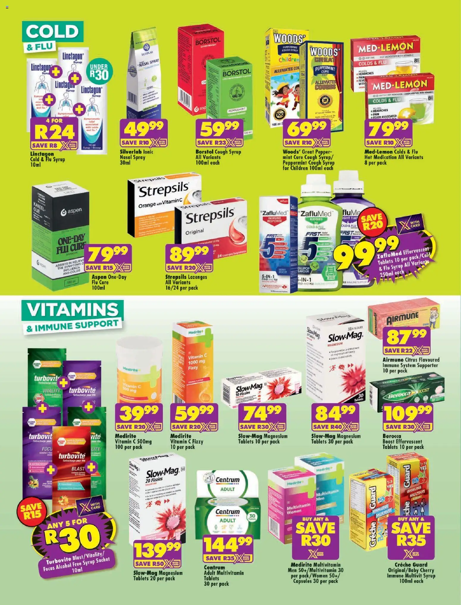 New Shoprite catalogue – valid from 18.05.2026 | Page: 2 | Products: Vitamins, Lozenges, Syrup, Pepper