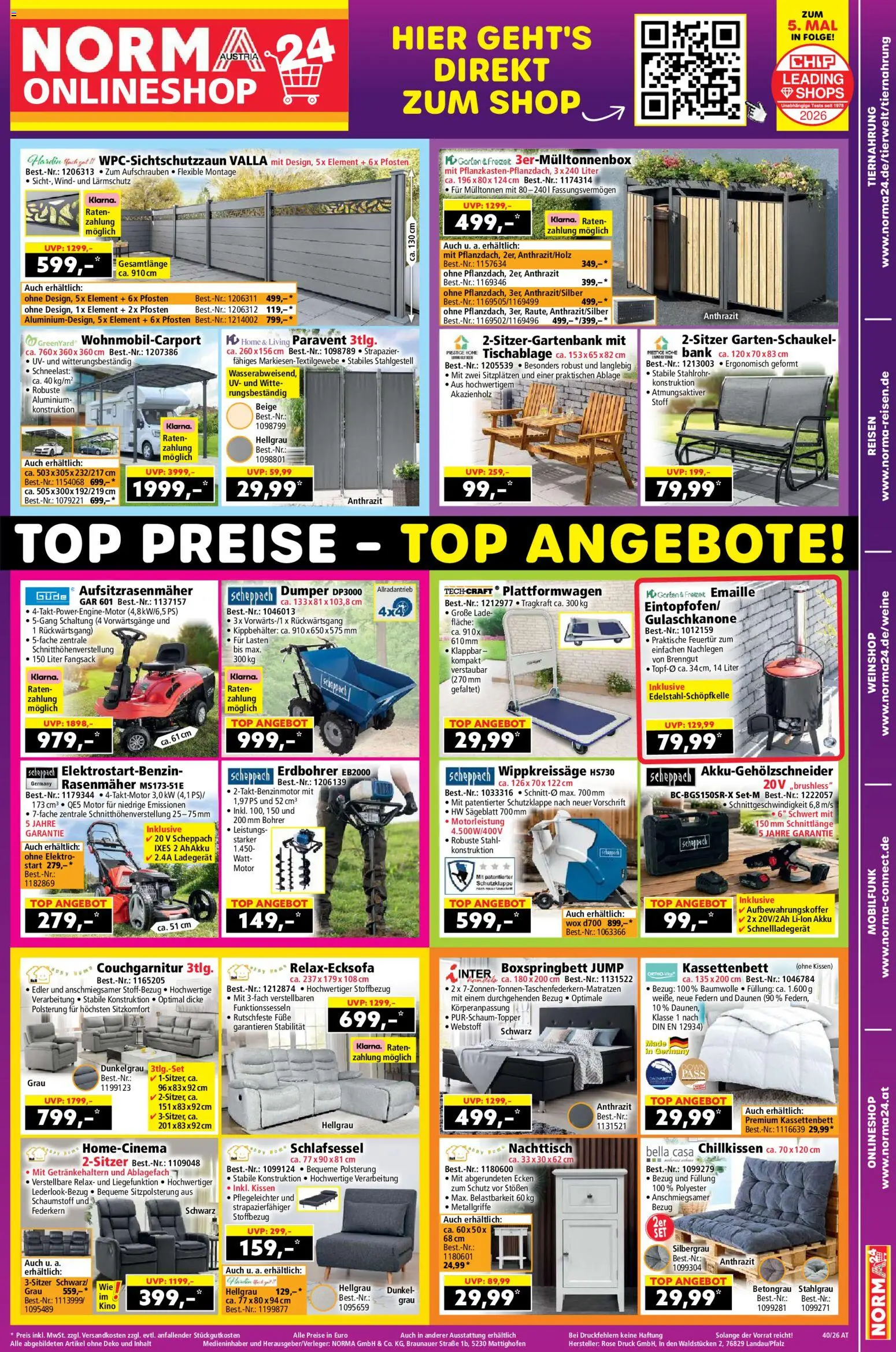 Norma Flugblatt gültig ab 28.09.2026 | Seite: 19