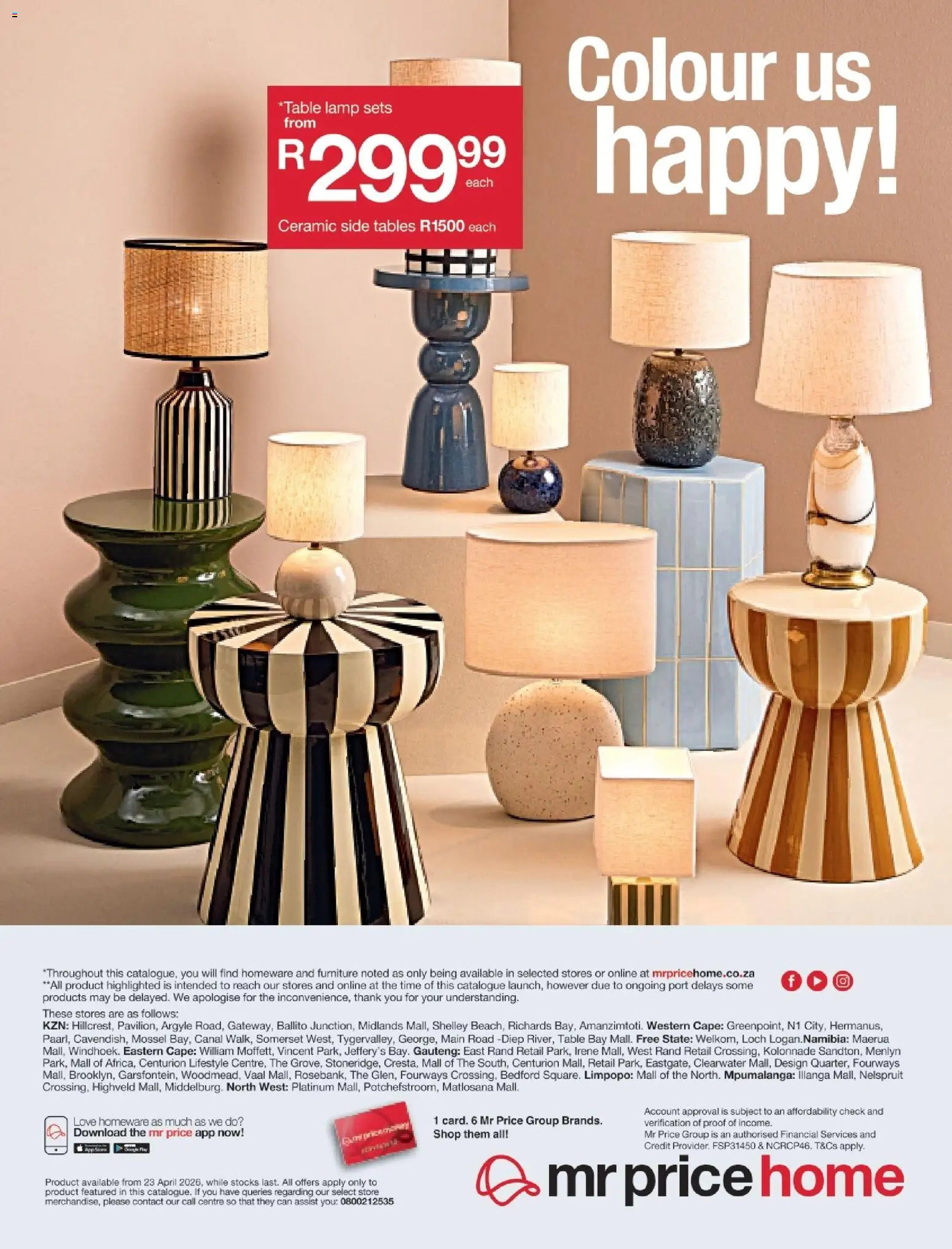 New MRP Home catalogue – valid from 23.04.2026 | Page: 16 | Products: Table, Lamp