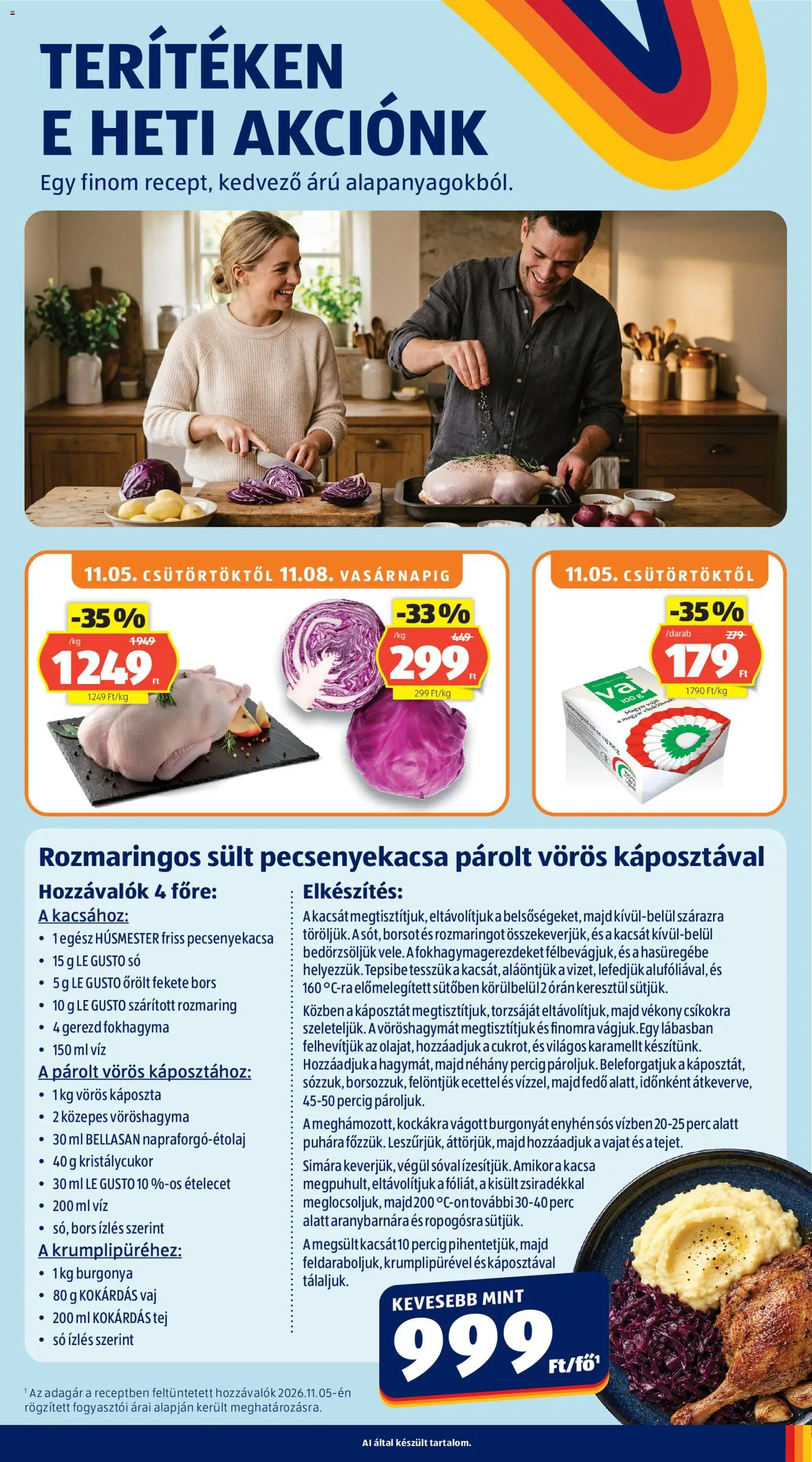 Aldi akciós ujság - amely érvényes a következő dátumtól: 2026.11.05. | Oldal: 7