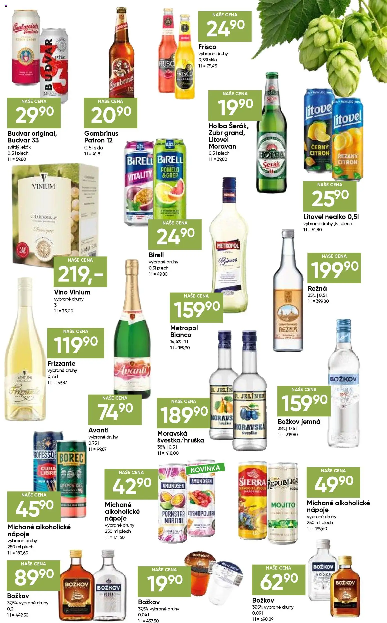 Hruška katalog od 28.04.2026 | Strana: 9 | Produkty: Zubr, Vodka, Grep, Božkov