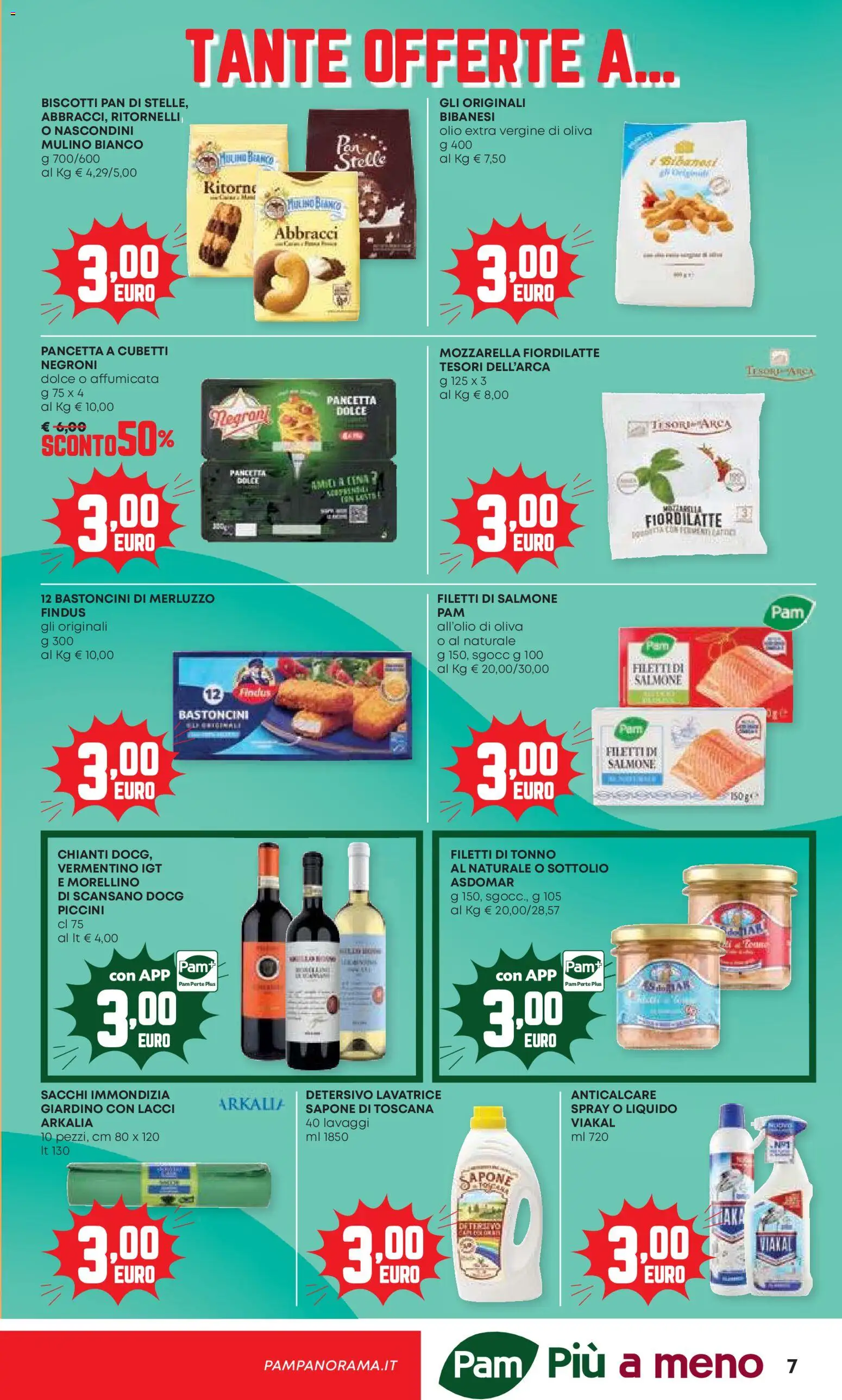 Volantino Panorama del 24/09/2026 | Pagina: 7 | Prodotti: Sapone, Merluzzo, Pancetta, Biscotti