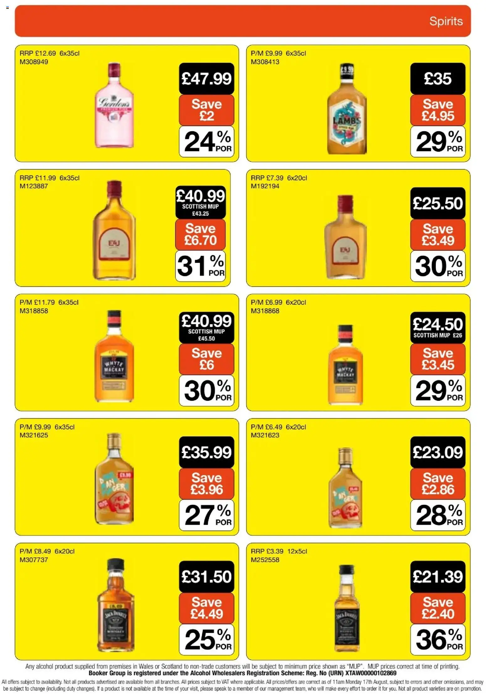{H1} | Page: 19 | Products: Alcohol