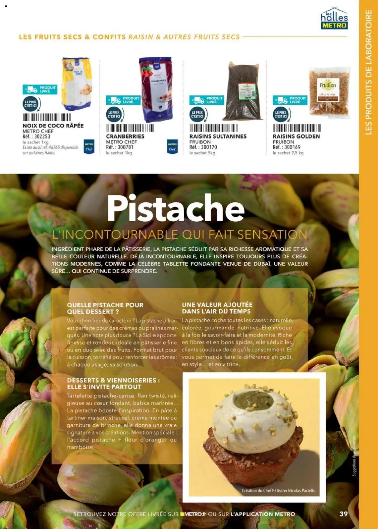 {H1} | Page: 39 | Produits: Raisin, Pâte à tartiner, Viennoiseries, Crème