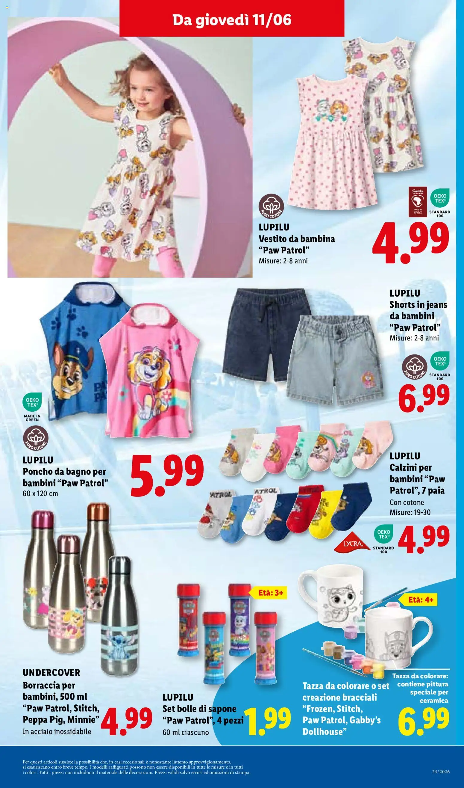 Volantino Lidl del 11/06/2026 | Pagina: 29 | Prodotti: Calzini, Vestito, Jeans, Pittura