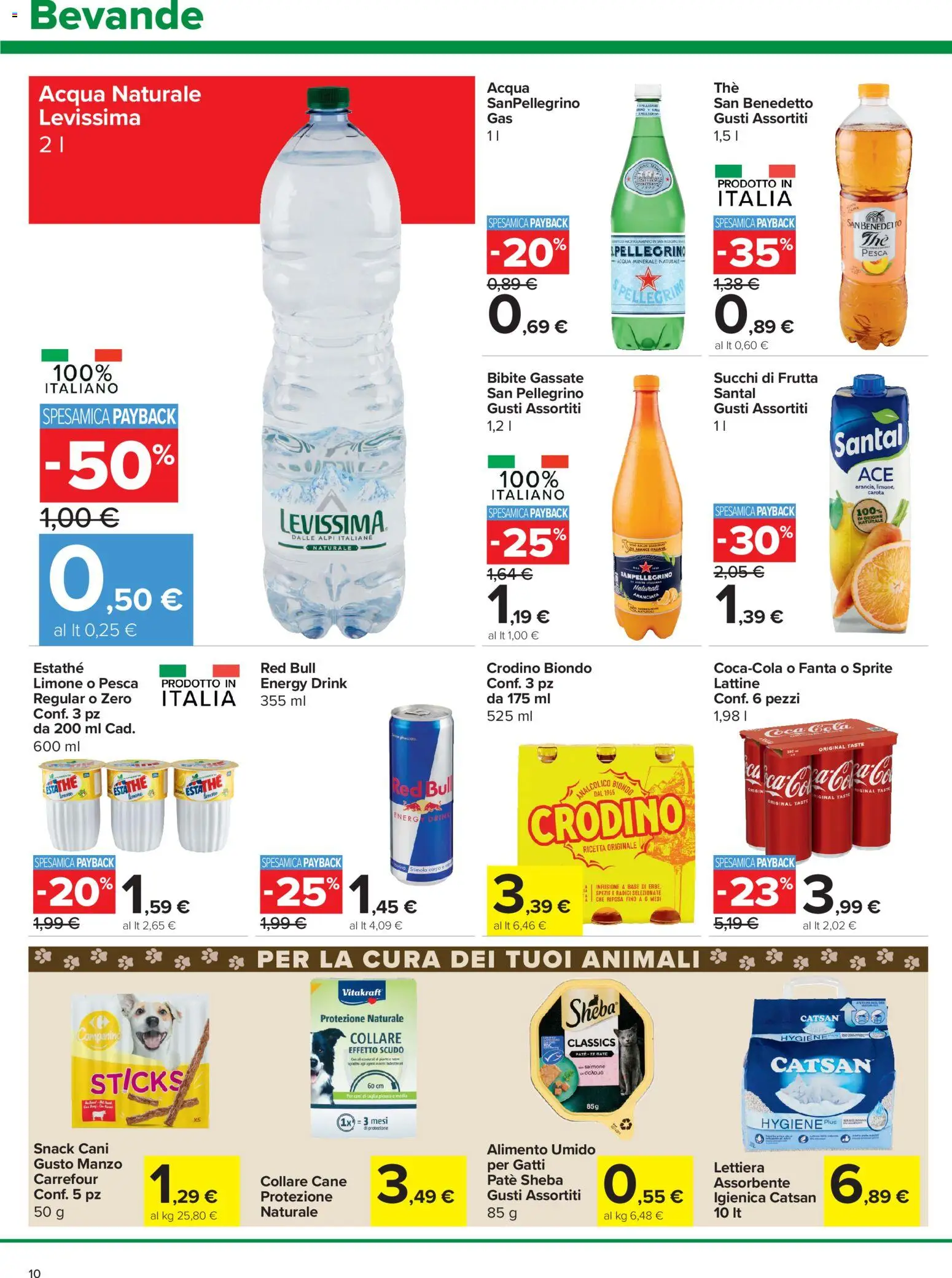 Volantino Carrefour del 16/07/2026 | Pagina: 10 | Prodotti: Acqua, Frutta, Limone, Acqua naturale