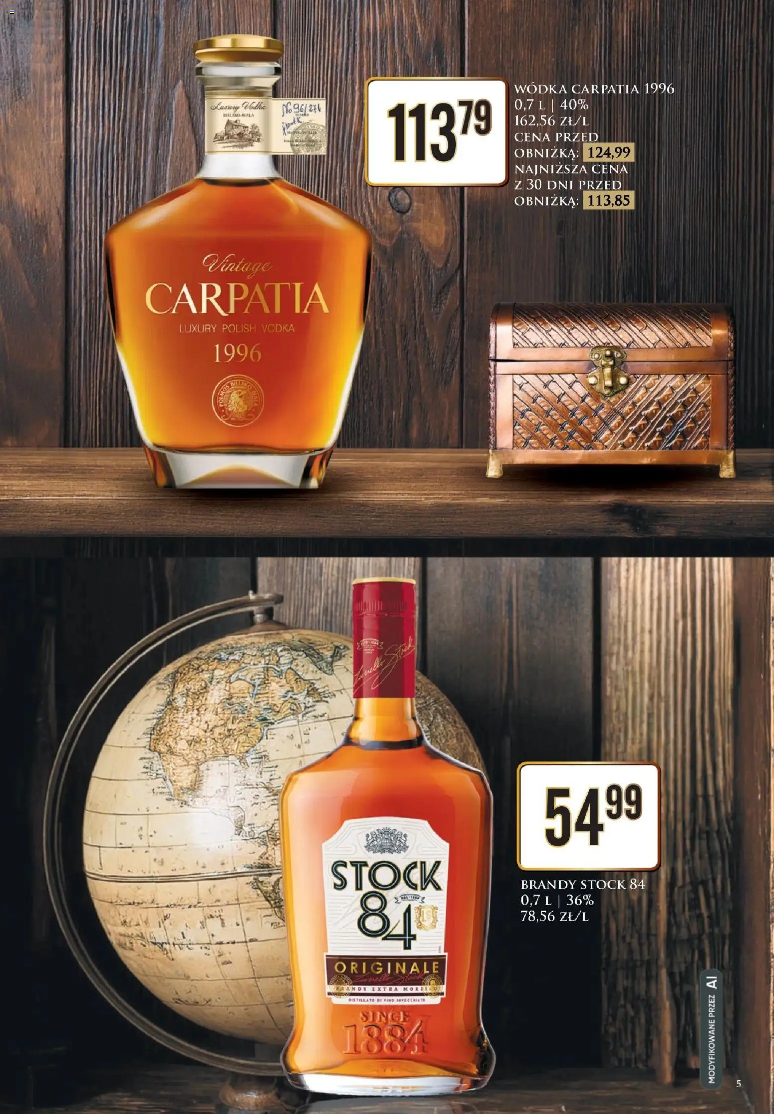 Dino gazetka - Katalog alkoholowy od 19.10.2026 | Strona: 5 | Produkty: Brandy, Vodka, Wódka, Wódka carpatia