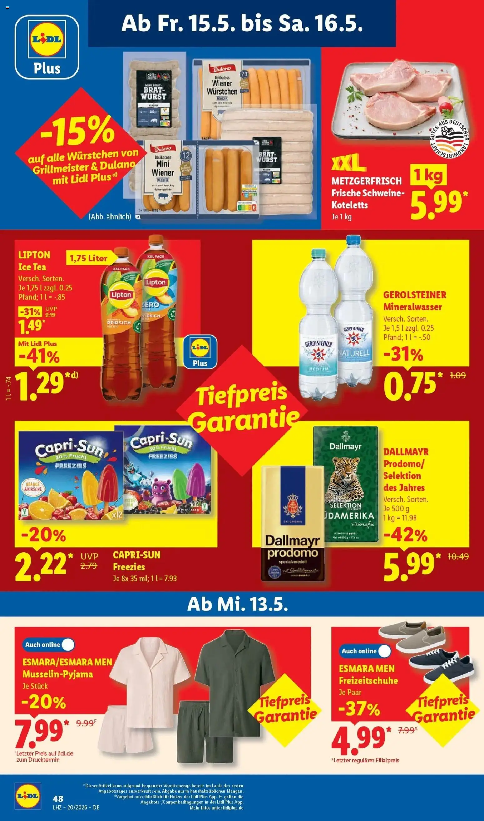 Lidl Prospekt Wahlstedt – gültig ab 11.05.2026 | Seite: 76 | Produkte: Grill, Mineralwasser, Dallmayr, Pfirsich