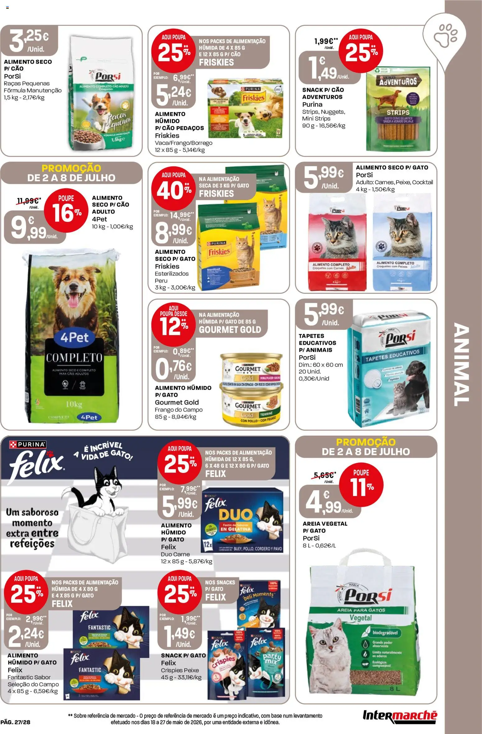 Intermarché Folheto Contact │ válido de 02/07/2026 | Página: 27 | Produtos: Areia, Frango, Peru, Peixe