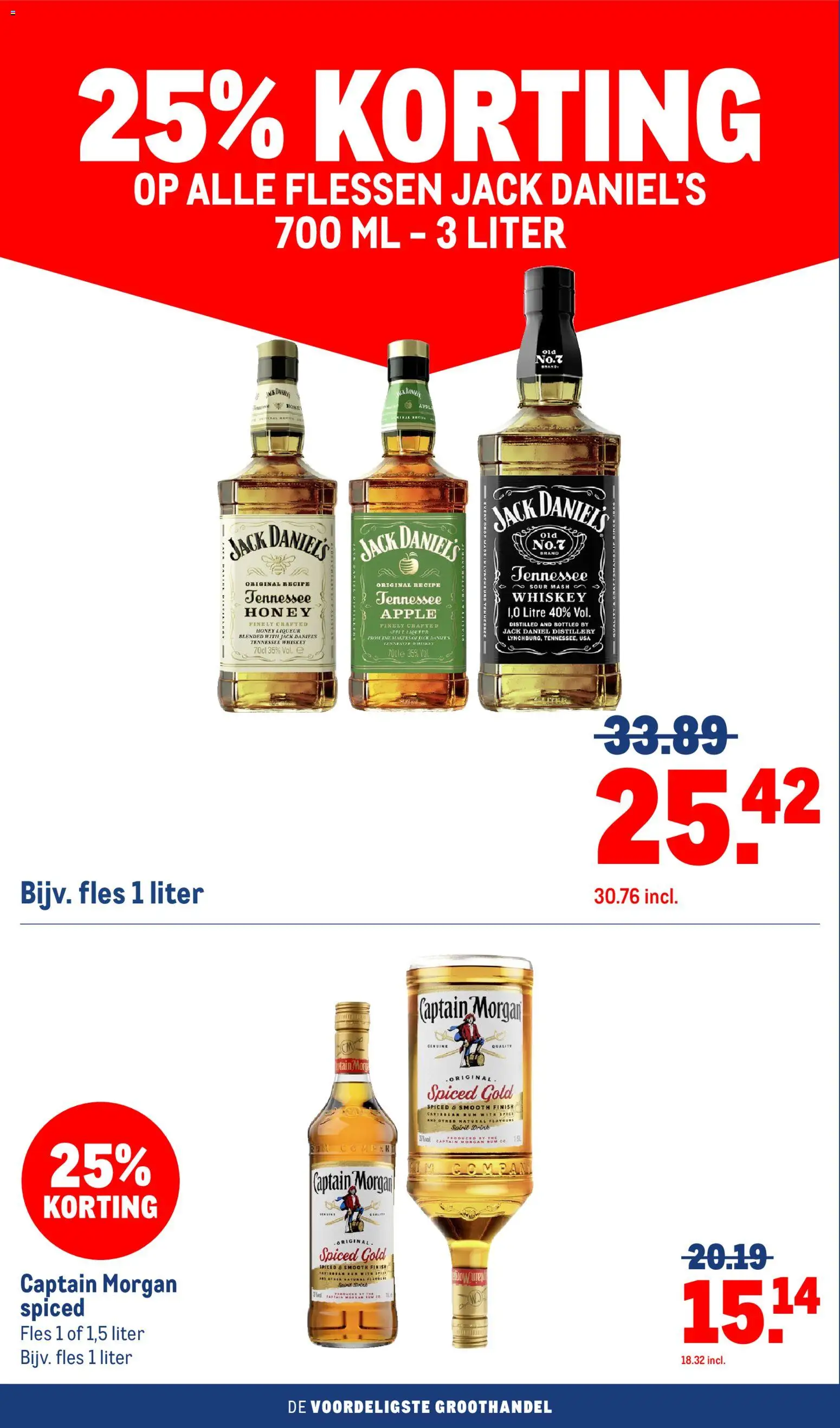 {H1} | Pagina: 66 | Producten: Fles, Captain Morgan, Jack Daniel’s