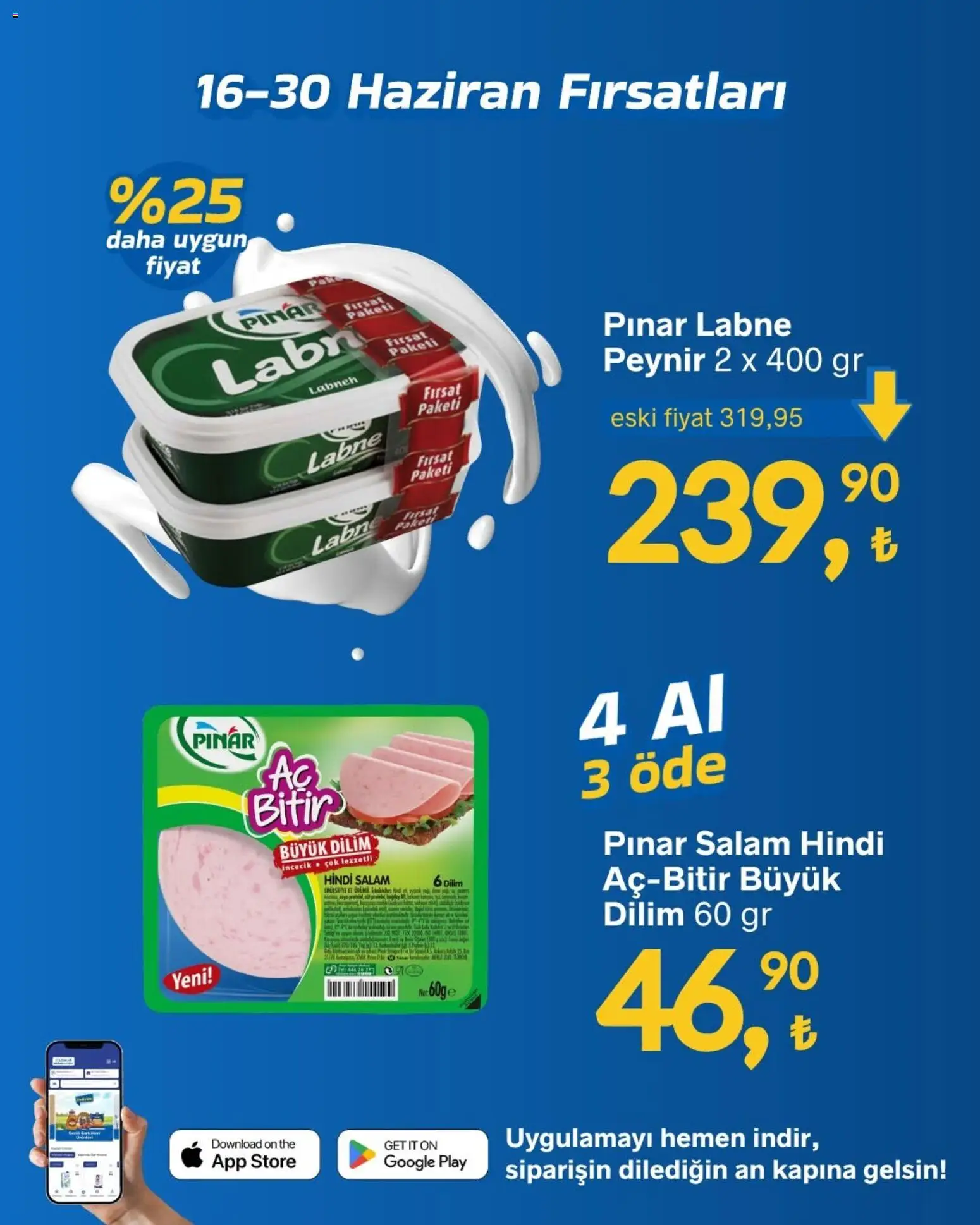 Gürmar Katalog - 16.06.2026 tarihinden itibaren geçerlidir | Sayfa: 5 | Ürünler: Peynir, Salam