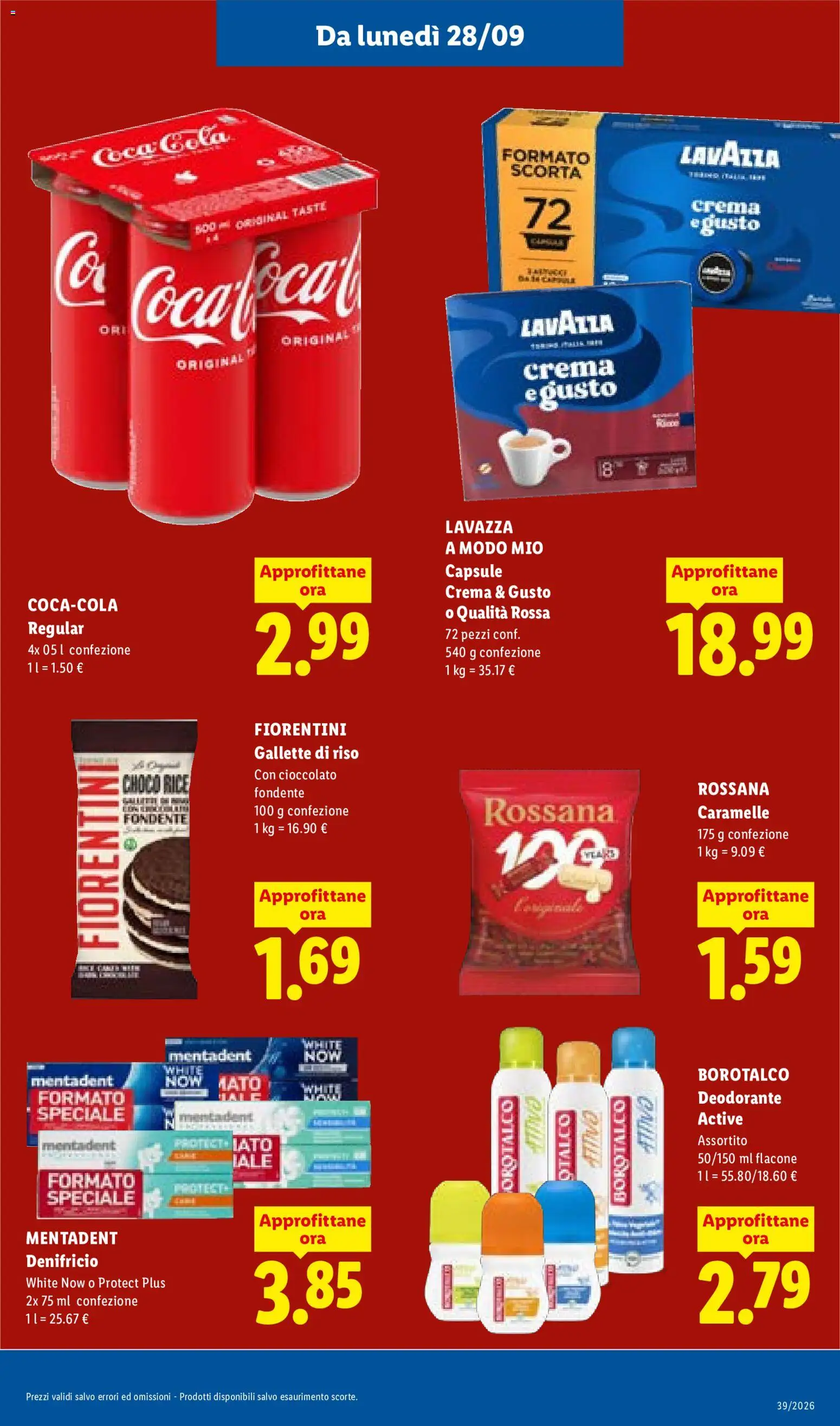 Volantino Lidl del 24/09/2026 | Pagina: 49 | Prodotti: Deodorante, Riso, Caramelle, Lavazza