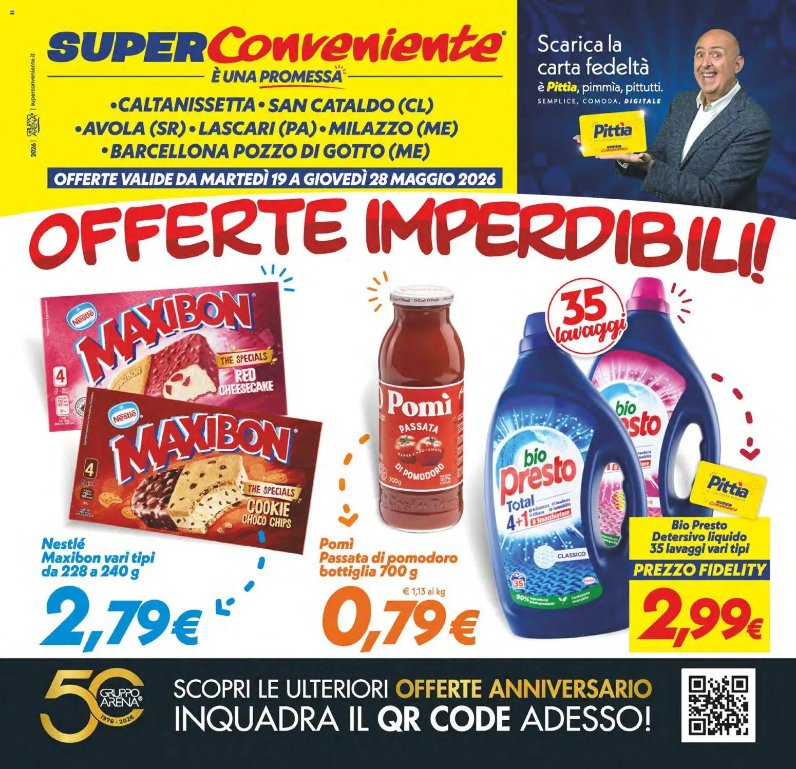 Volantino SuperConveniente del 19.05.2026 | Pagina: 1 | Prodotti: Smacchiatore, Pomodoro, The, Bottiglia