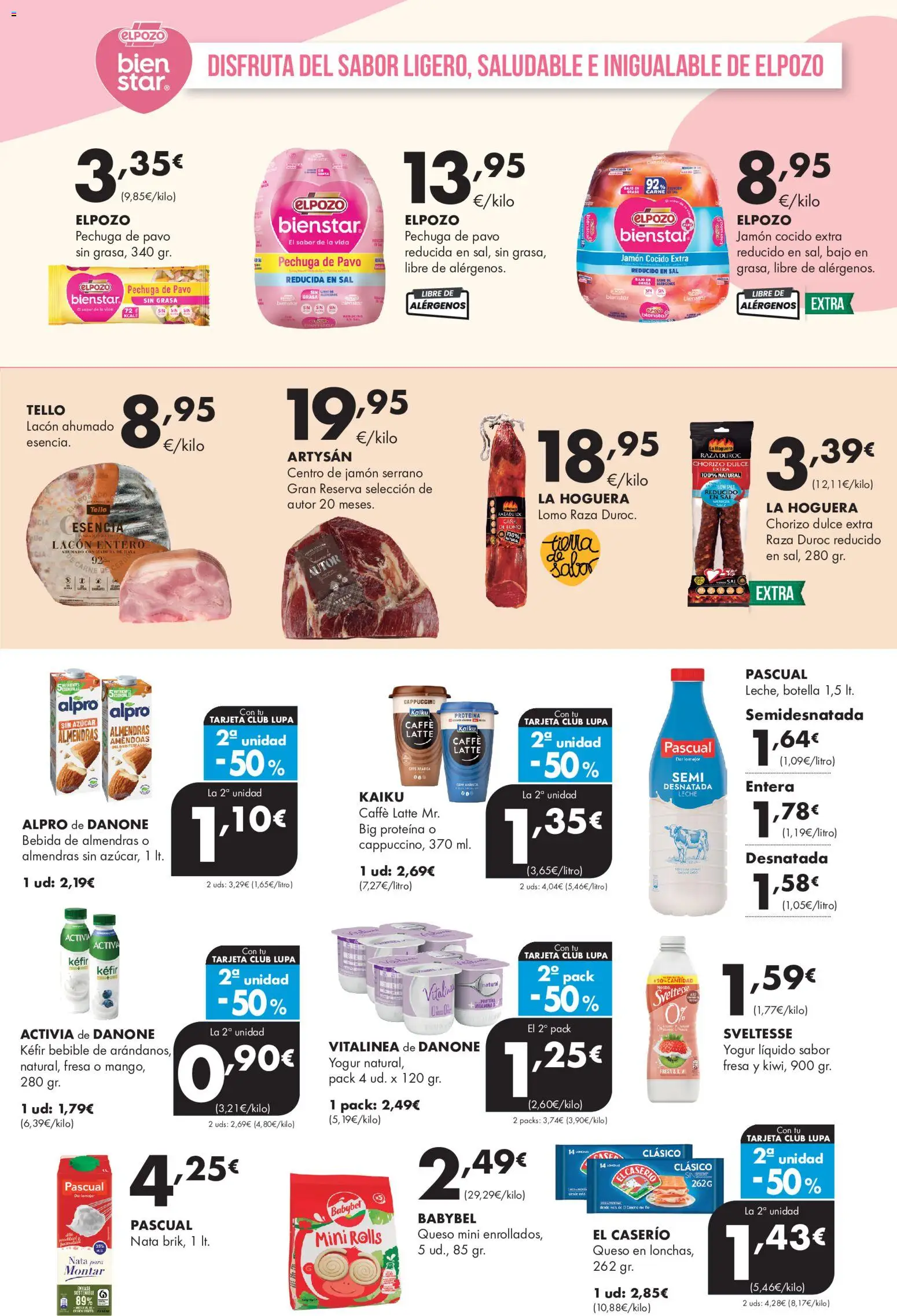 Lupa Supermercados folleto │ válido desde el 20/08/2026 | Página: 7 | Productos: Jamón, Cerdo, Yogur natural, Pavo