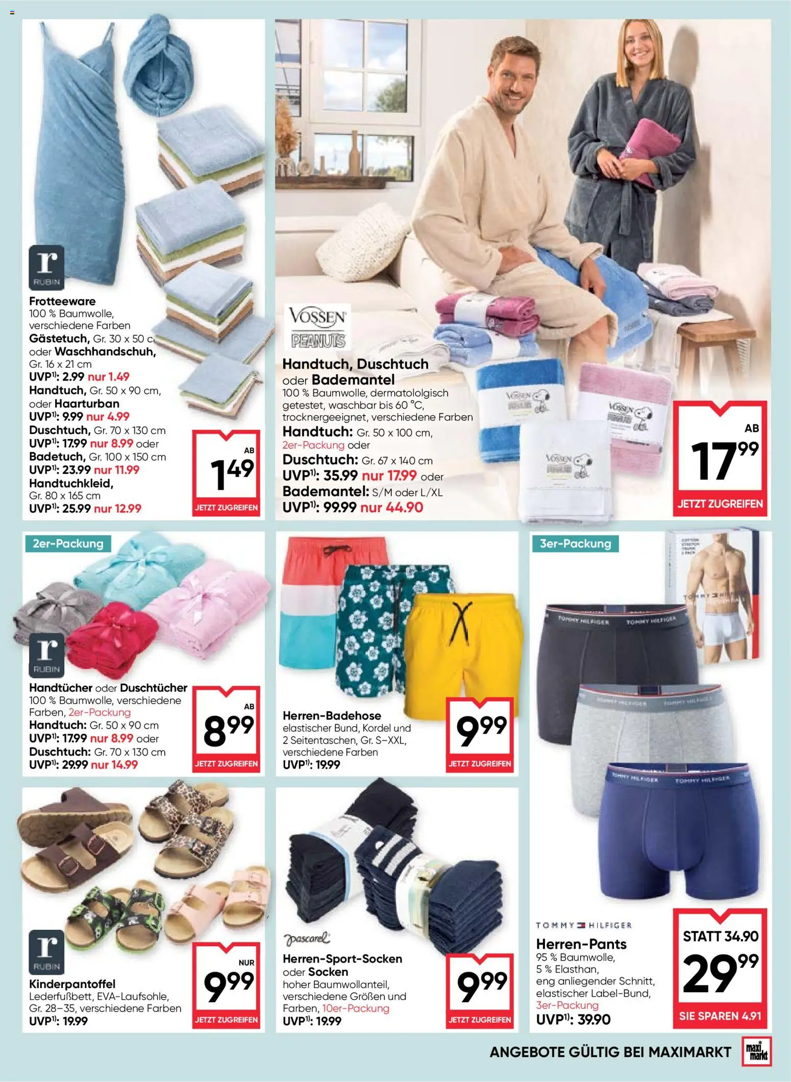 Maximarkt Flugblatt gültig ab 30.07.2026 | Seite: 21 | Produkte: Socken, Bademantel
