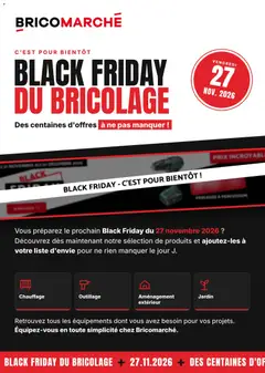 Bricomarché - Prévisualisation de Bricomarché Black Friday Avis valide à partir de 21/10/2026