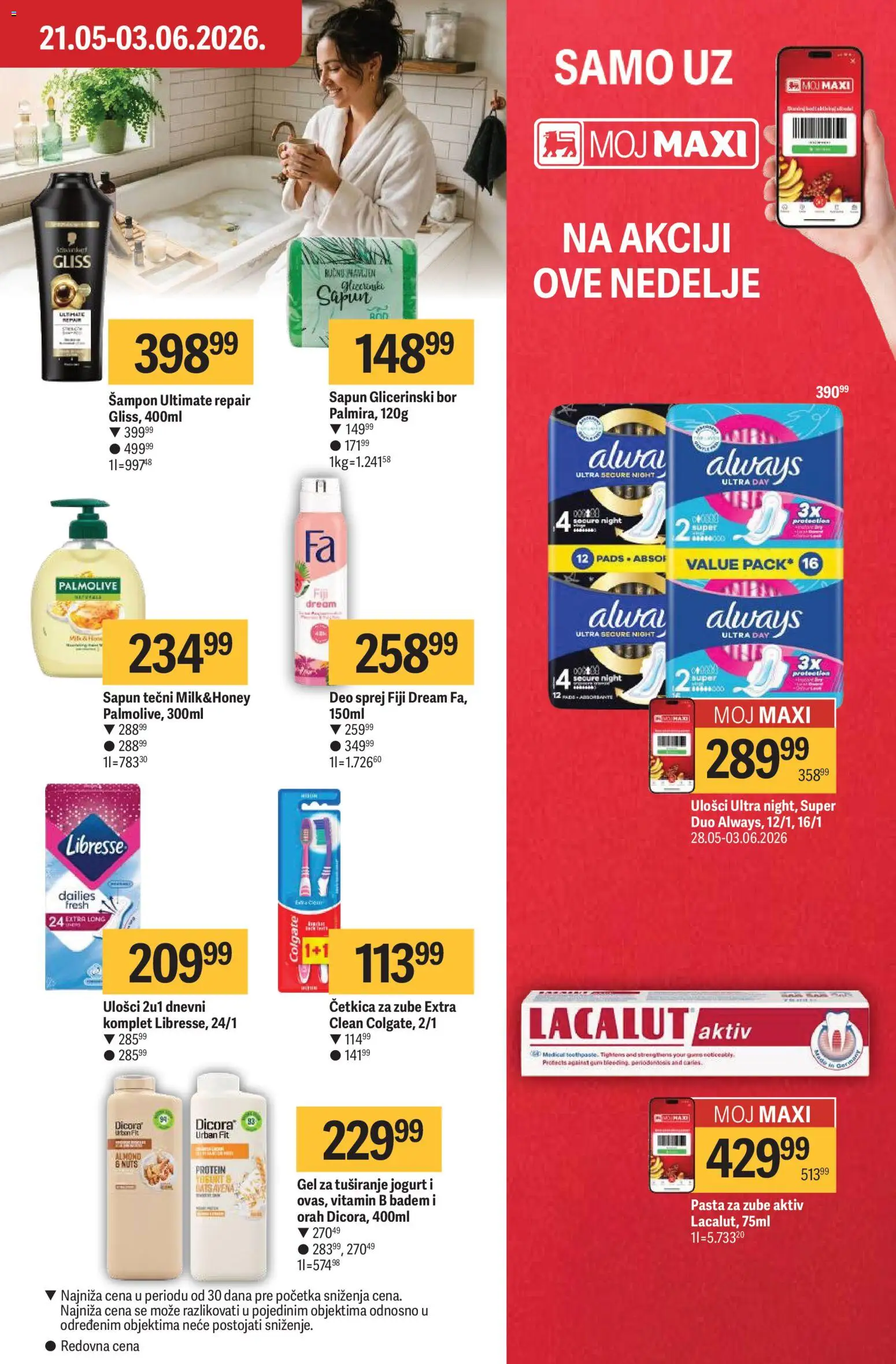 Maxi katalog - važi od 28.05.2026 | Strana: 31 | Proizvode: Colgate, Palmolive, Šampon, Jogurt
