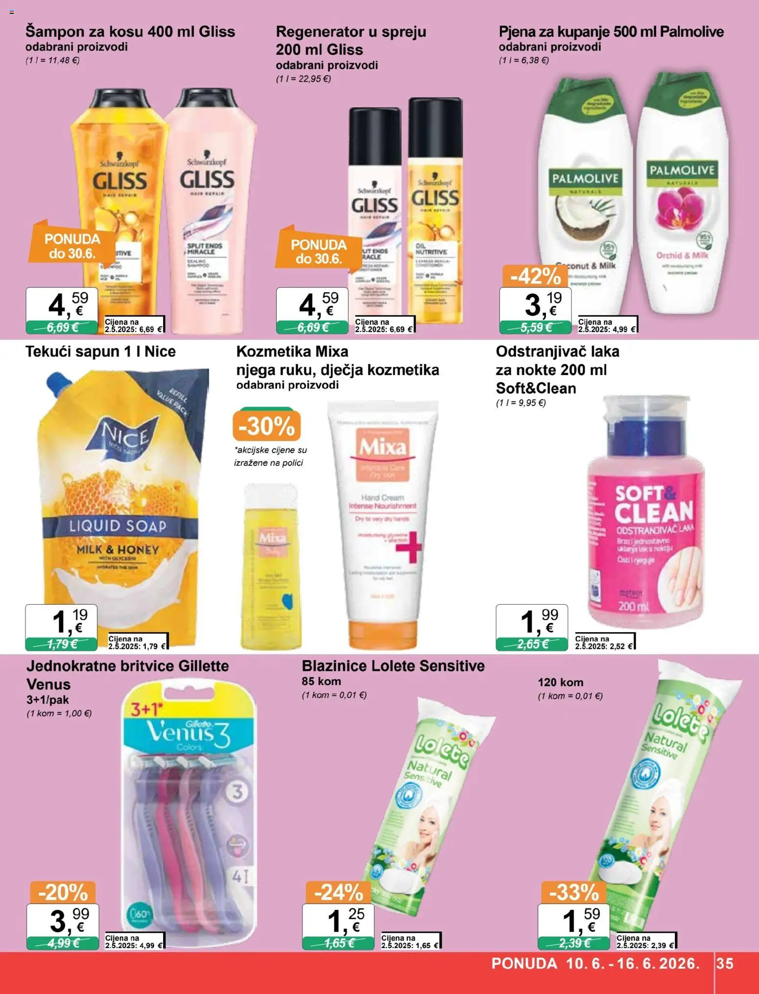 KTC katalog | vrijedi od 10.06.2026 | Stranica: 35 | Proizvodi: Šampon, Regenerator, Sapun