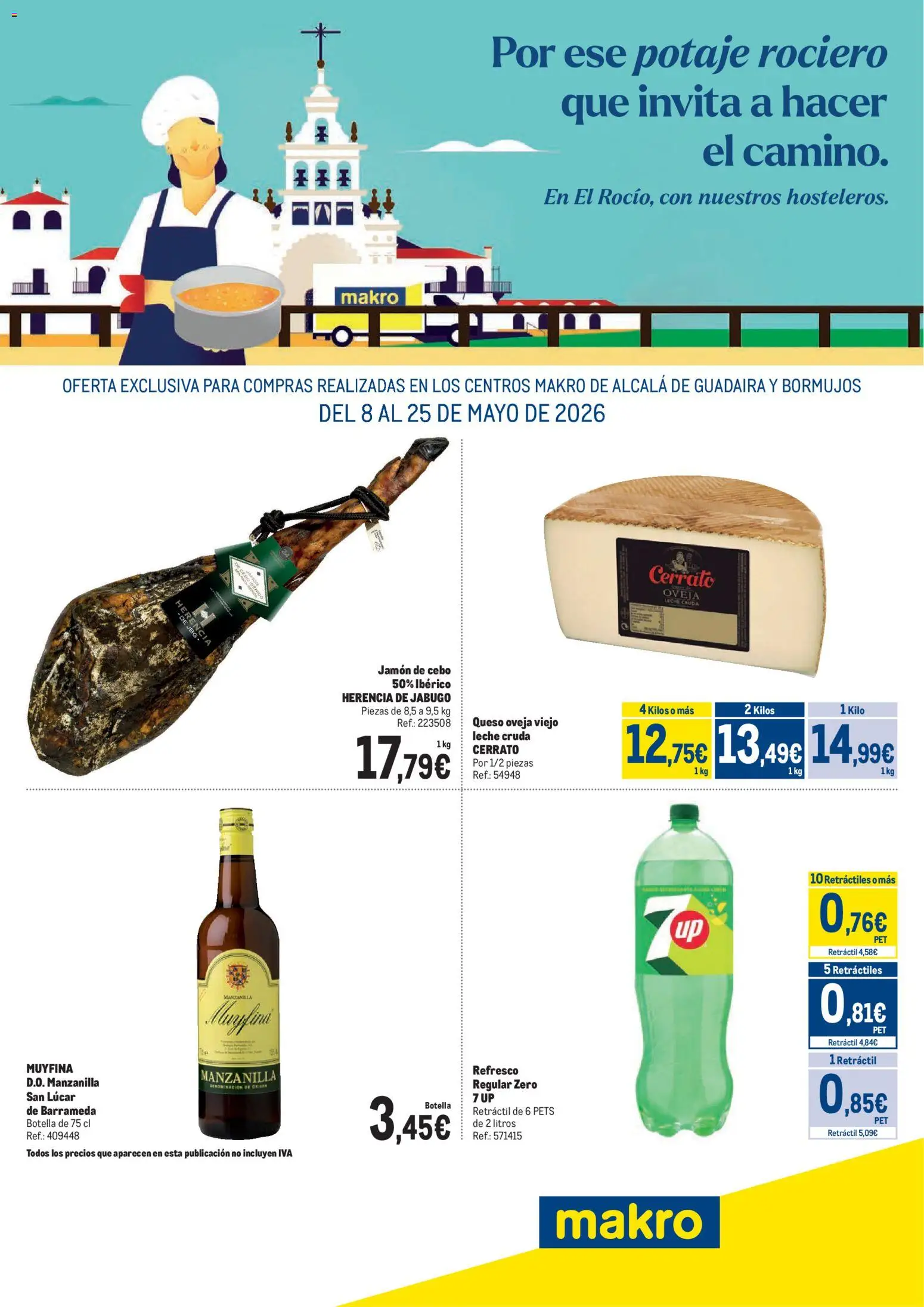 Makro Especial Rocío II │ válido desde el 08.05.2026 | Página: 1 | Productos: Leche, Queso, Jamón